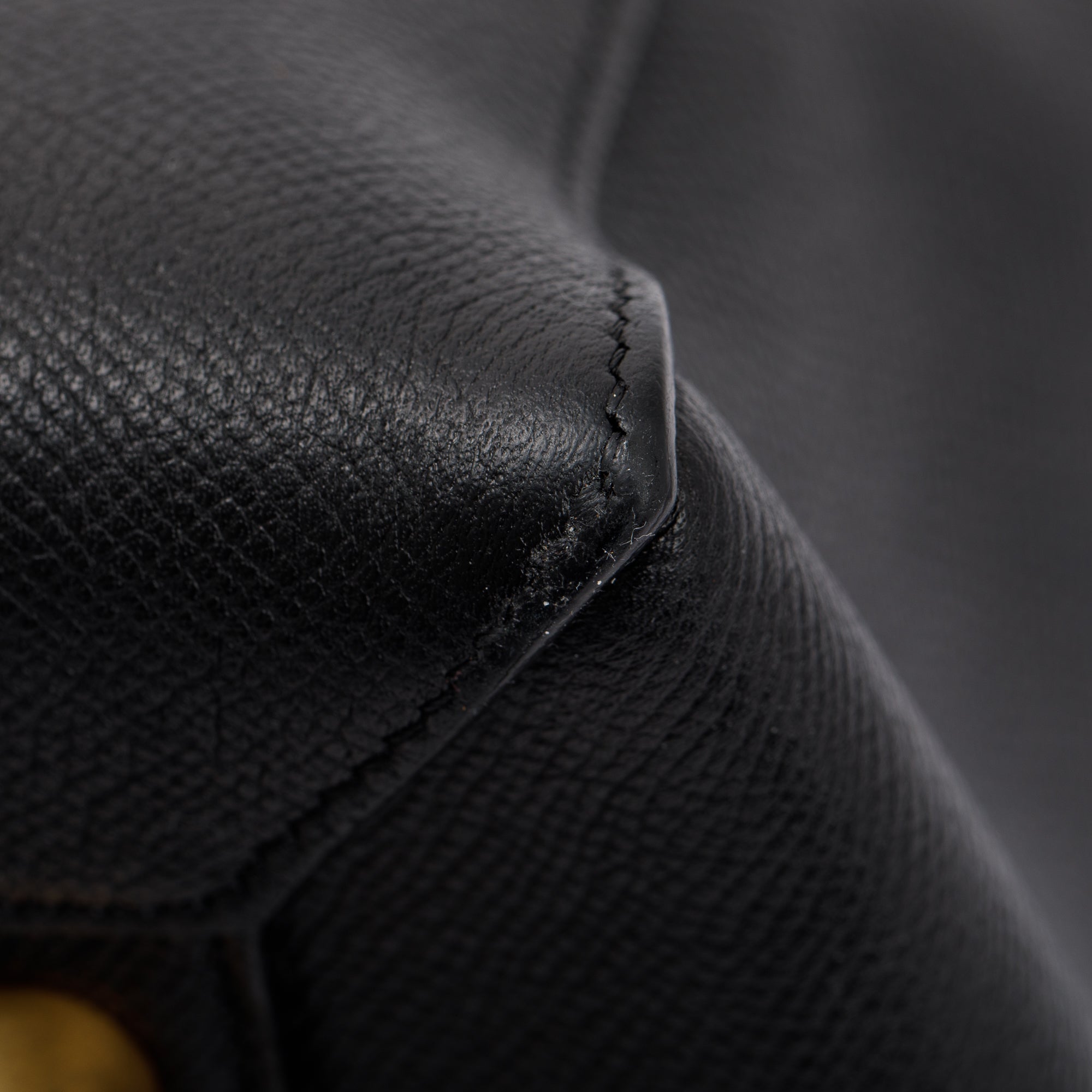 Celine Black Grained Leather Mini Belt Bag w/ Strap