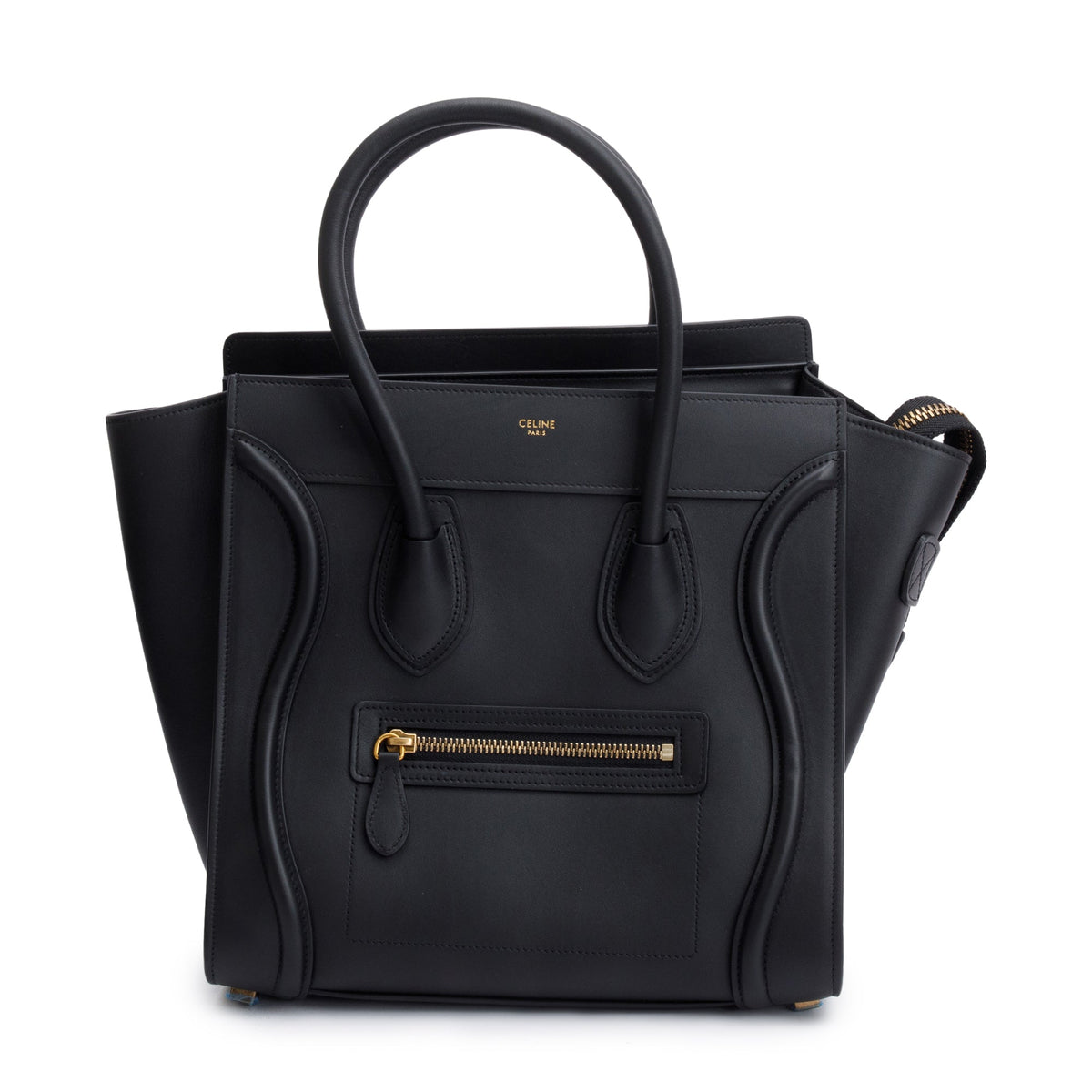 CRYSTAL TOTE 24 BAG IN BLACK CALFSKIN
