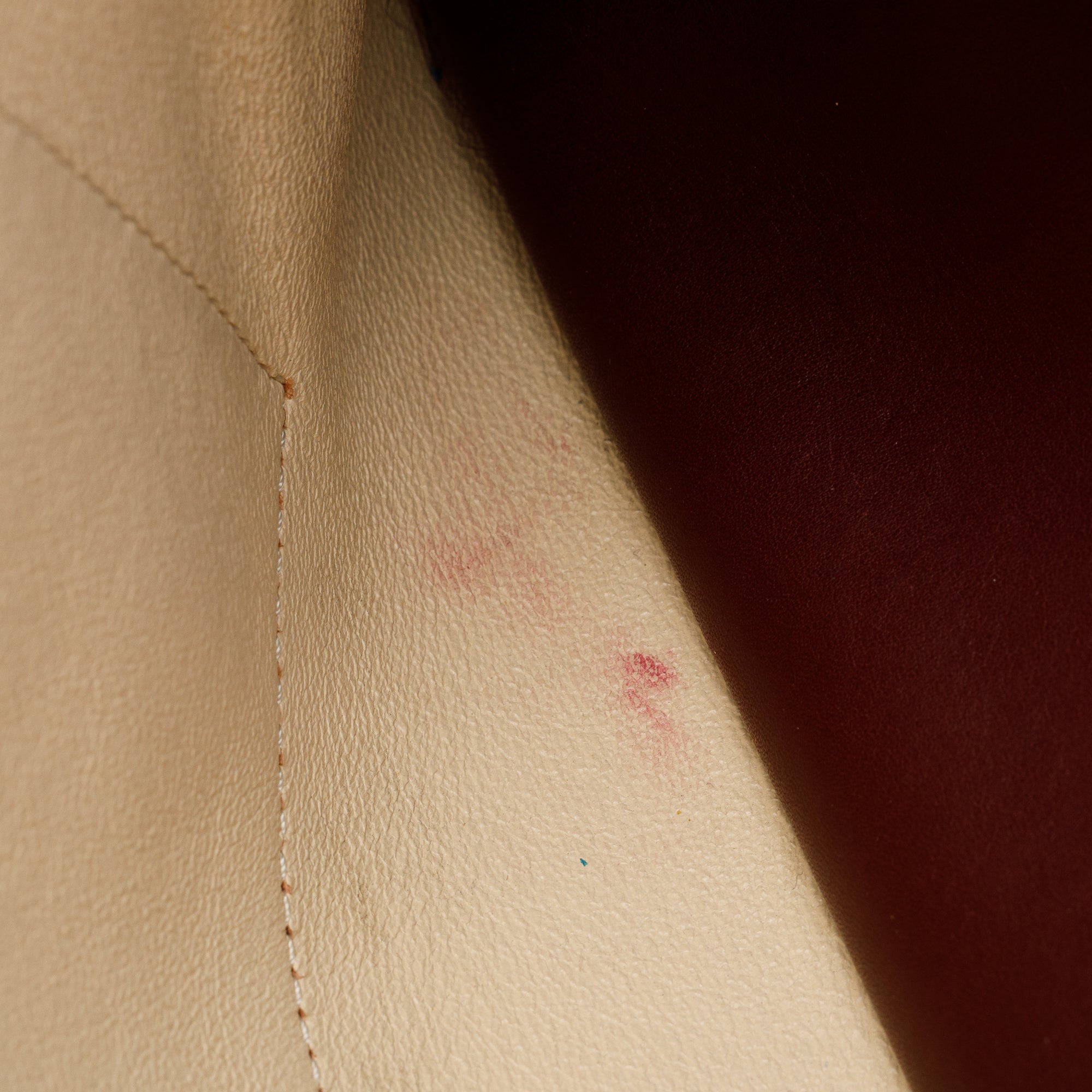 Celine Burgundy Calfskin Leather Blade Flap Shoulder Bag