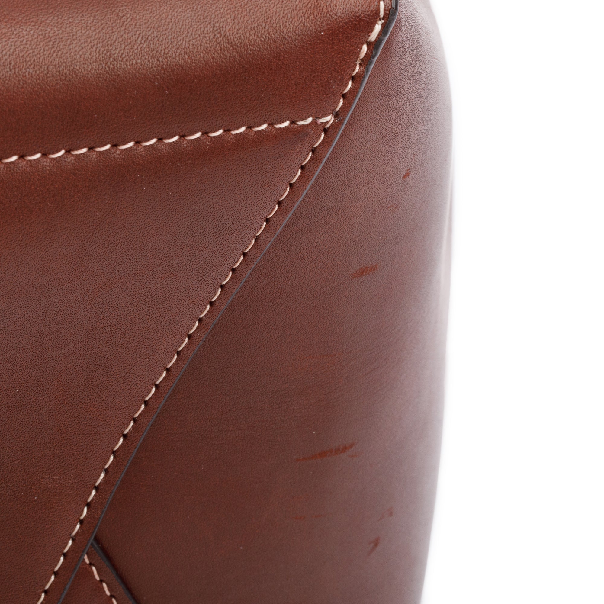 Celine Burgundy Leather Medium Seau Sangle Bucket Bag