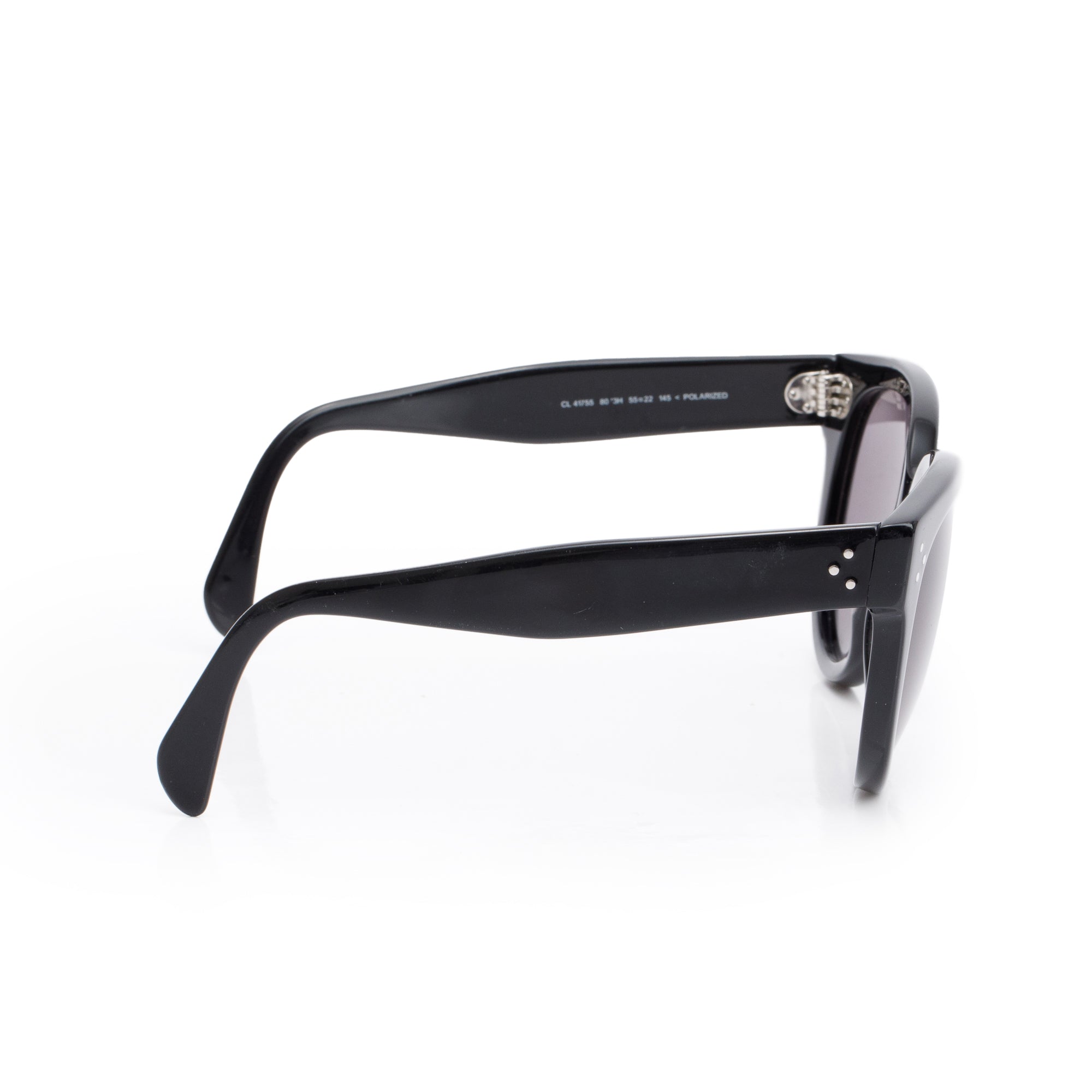 Celine CL 41755 Black Acetate Audrey Sunglasses w/ Case