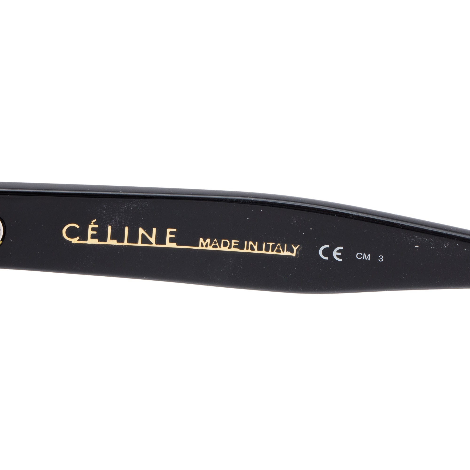 Celine CL 41755 Black Acetate Audrey Sunglasses w/ Case