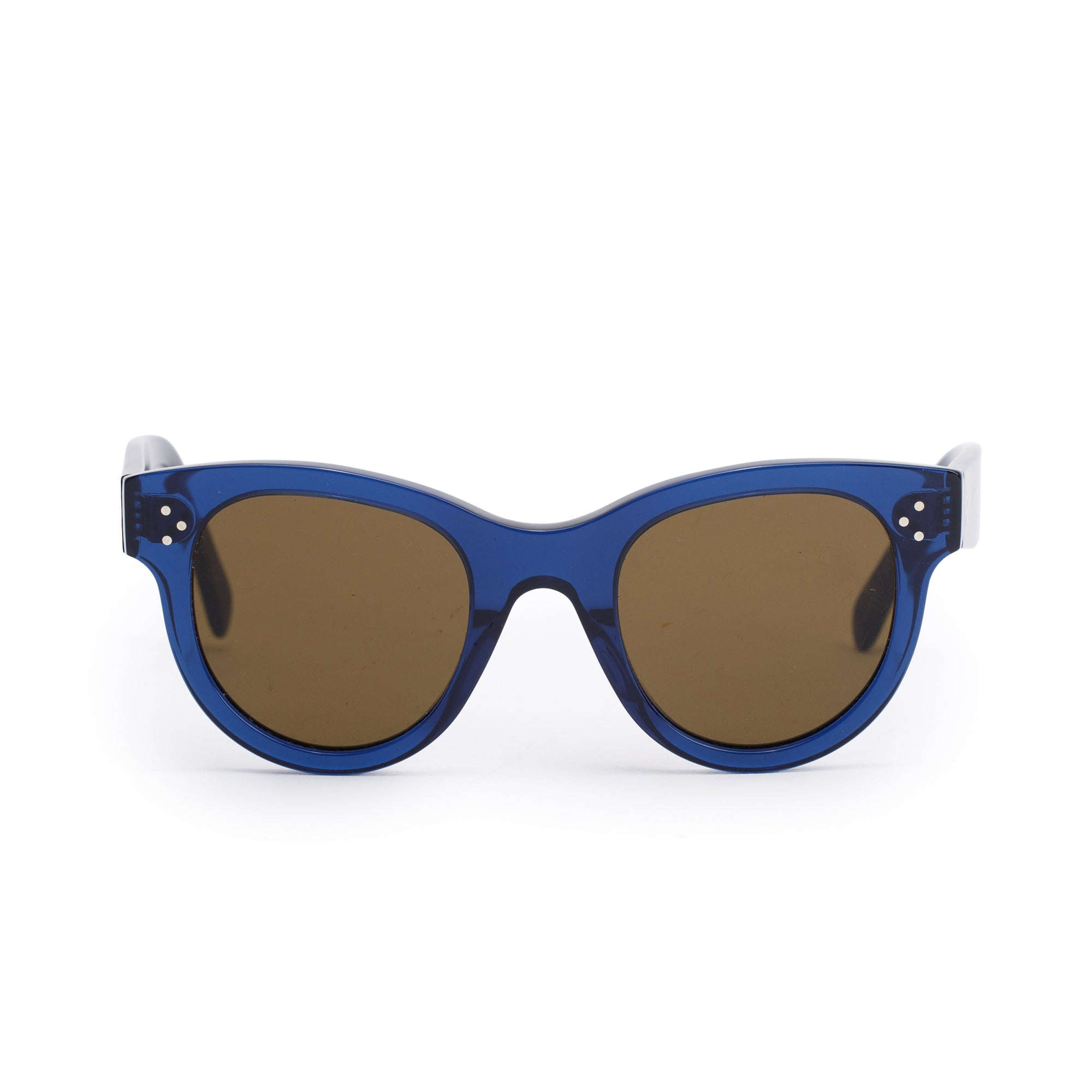 Celine CL40003I Navy Acetate Cat-Eye Sunglasses w/ Pouch