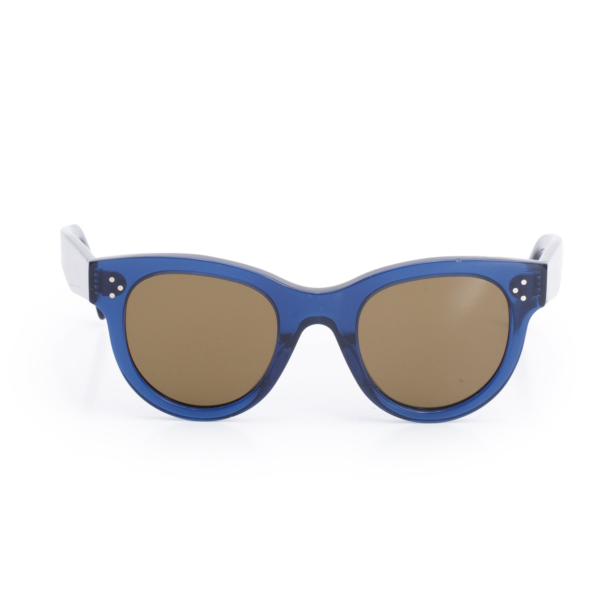 Celine CL40003I Navy Blue Acetate Cat-Eye Sunglasses