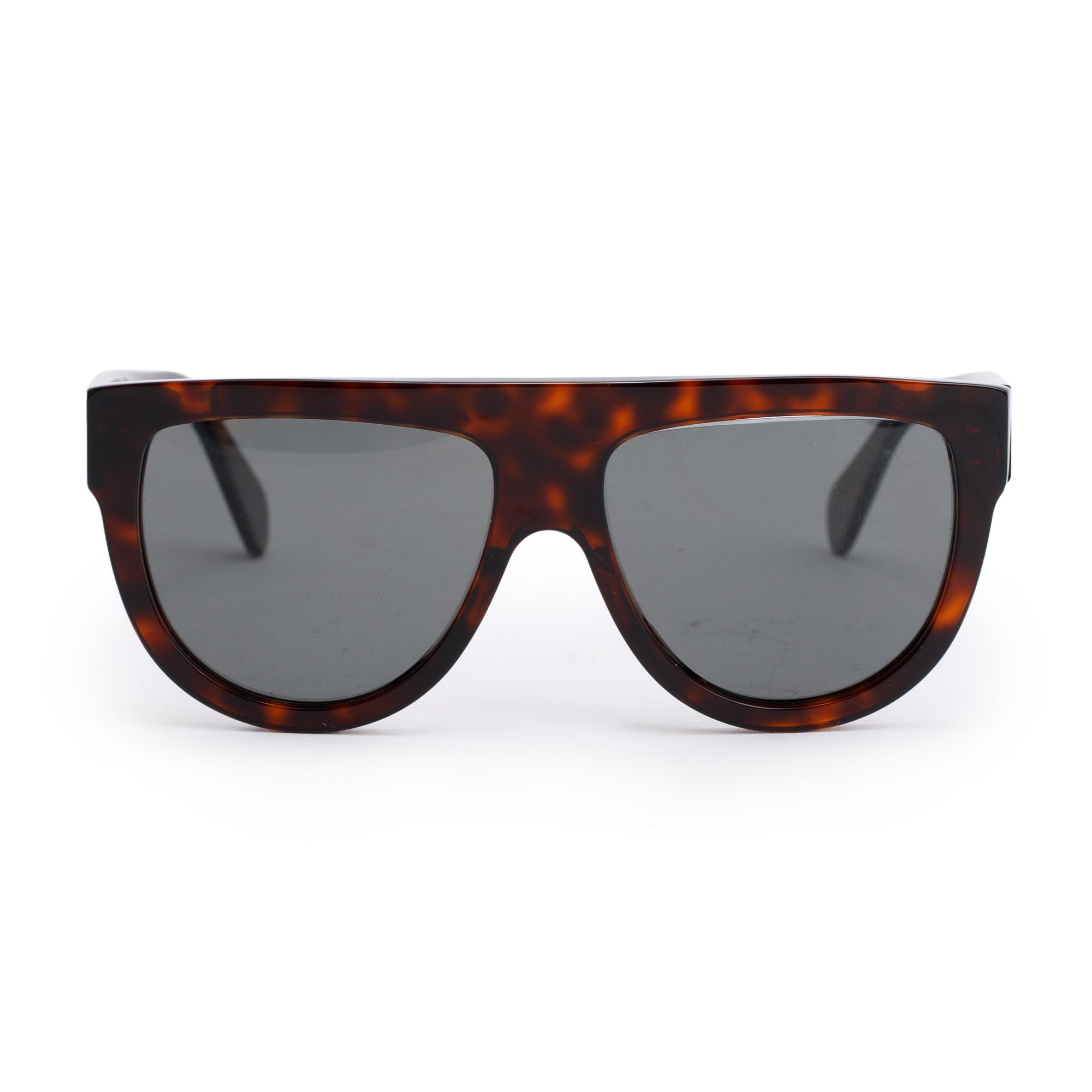 Celine CL40011N Havana Acetate Wayfarer Sunglasses w/ Pouch