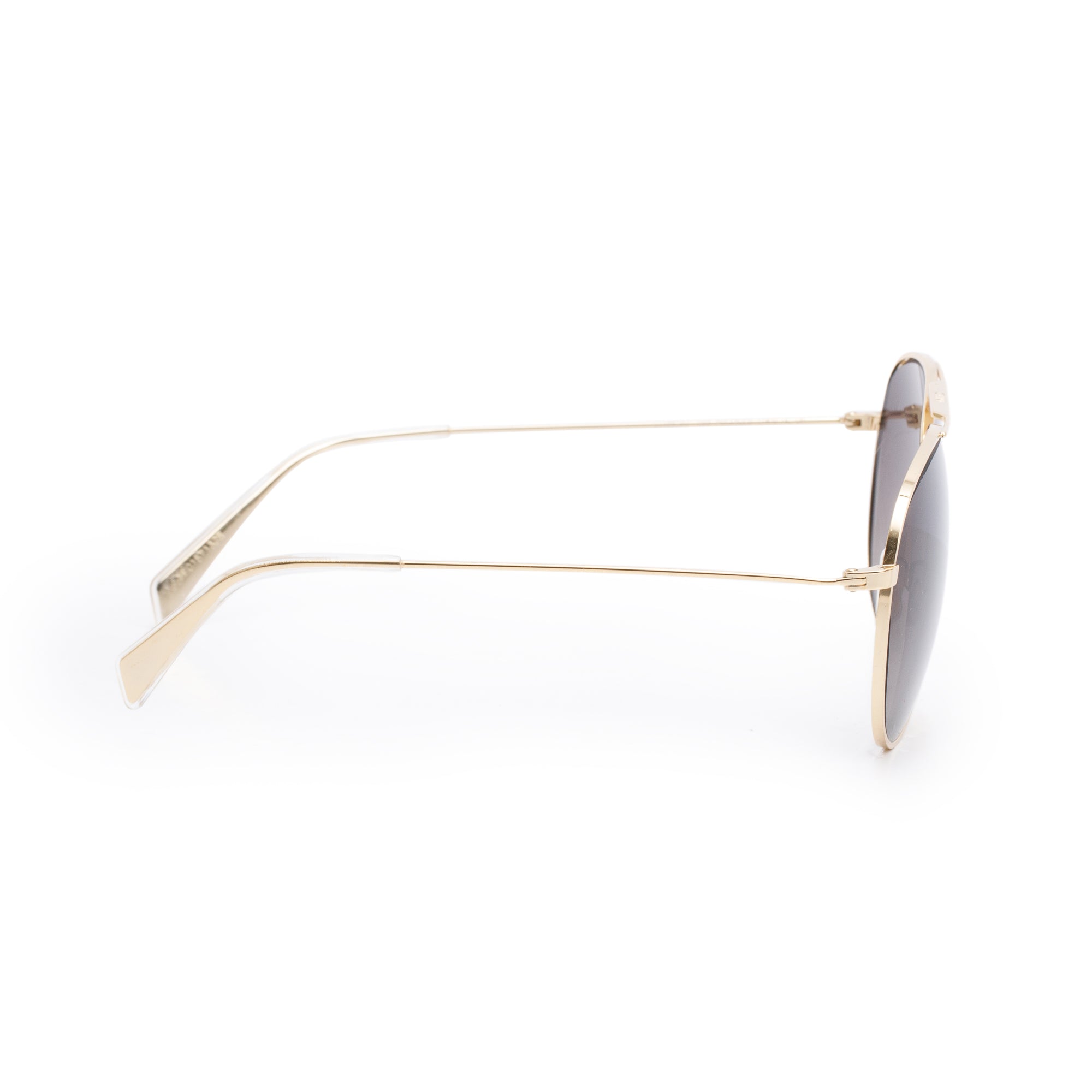 Celine CL40062U Gold Tone Metal Frame 01 Polarized Aviator Sunglasses w/ Case