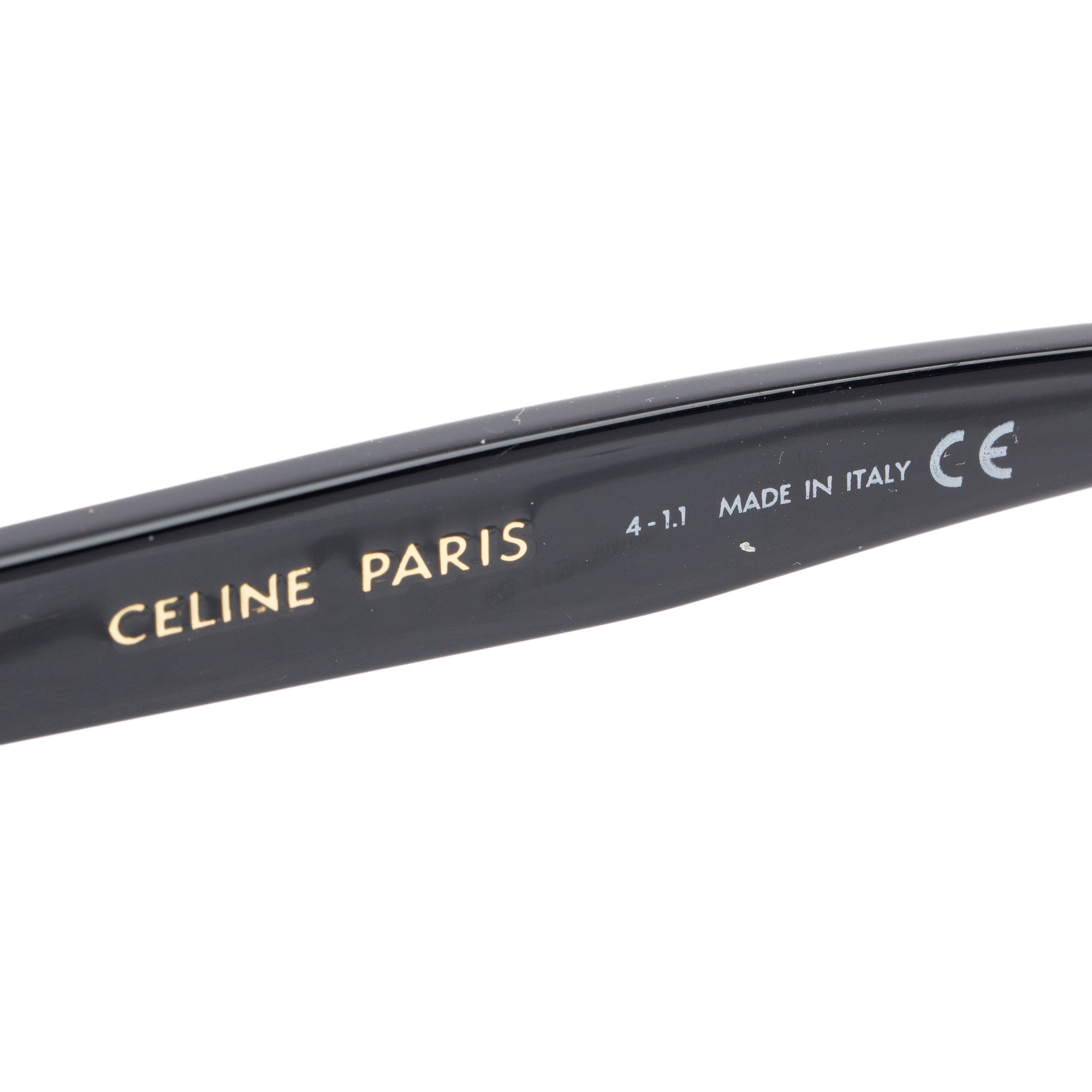 Celine CL401871 Black Acetate Cat-Eye Sunglasses w/ Case