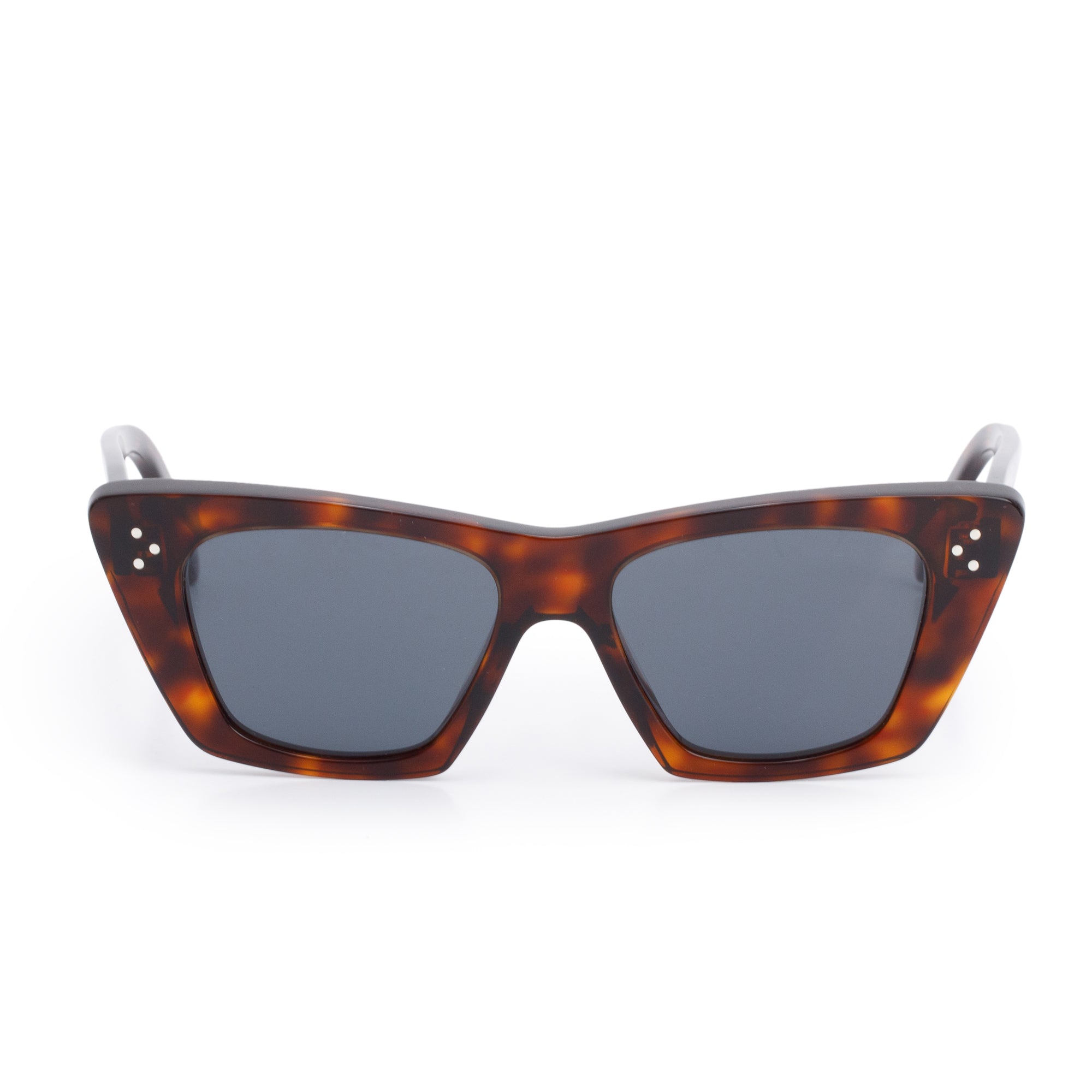 Celine CL401871 Brown Havana Acetate Cat-Eye Sunglasses w/ Box & Case