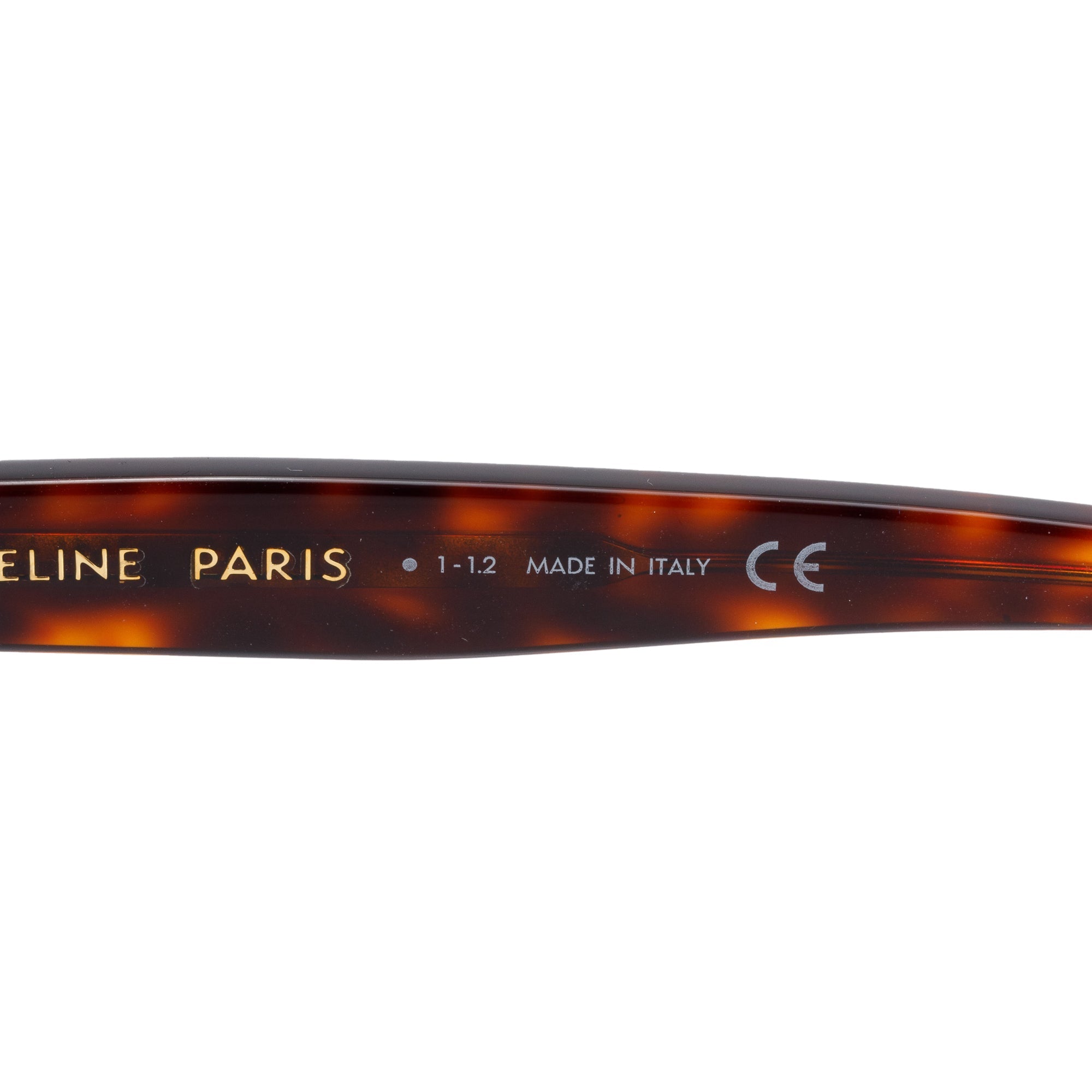 Celine CL401871 Havana Acetate Cat-Eye Sunglasses w/ Case