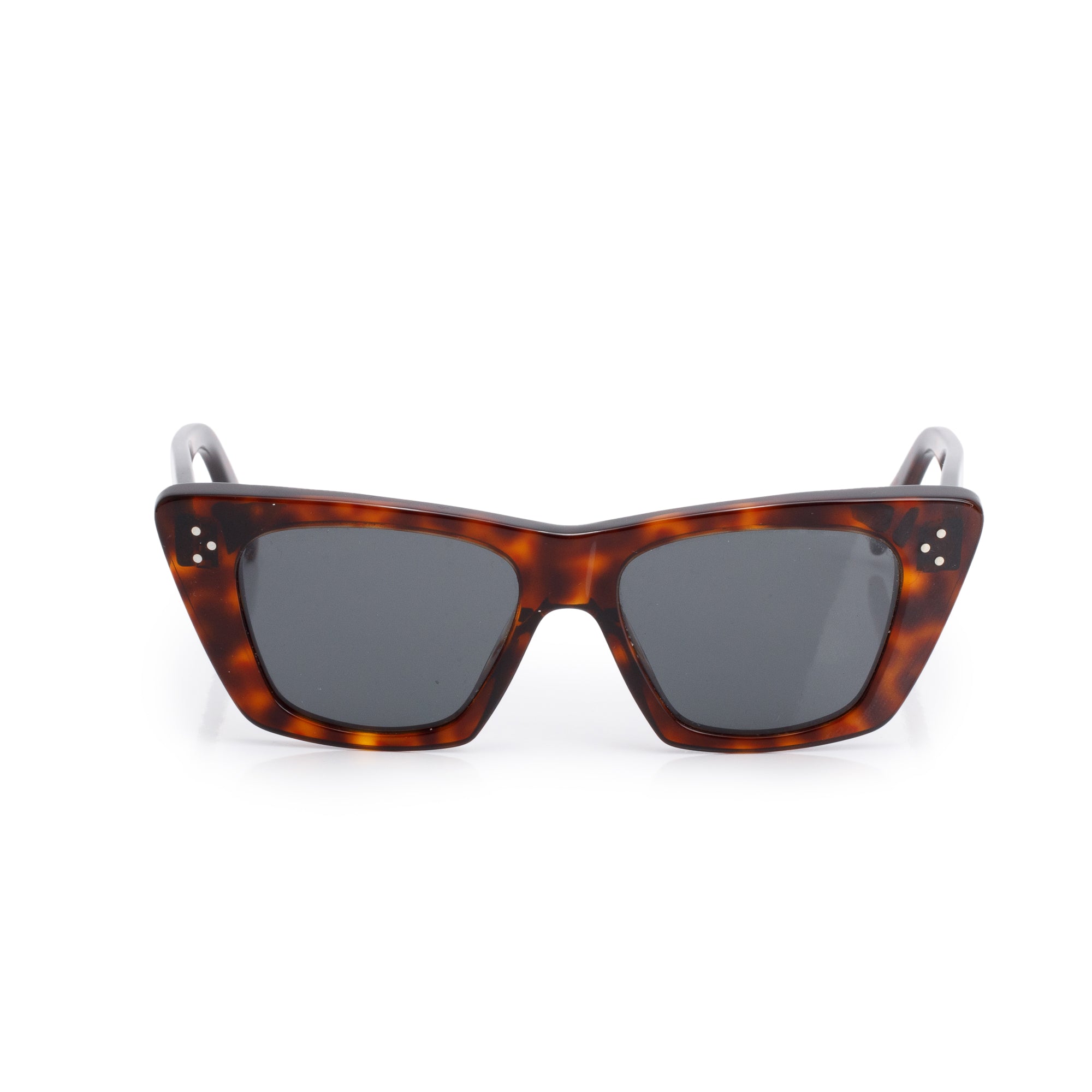 Celine CL401871 Havana Acetate Cat-Eye Sunglasses w/ Case