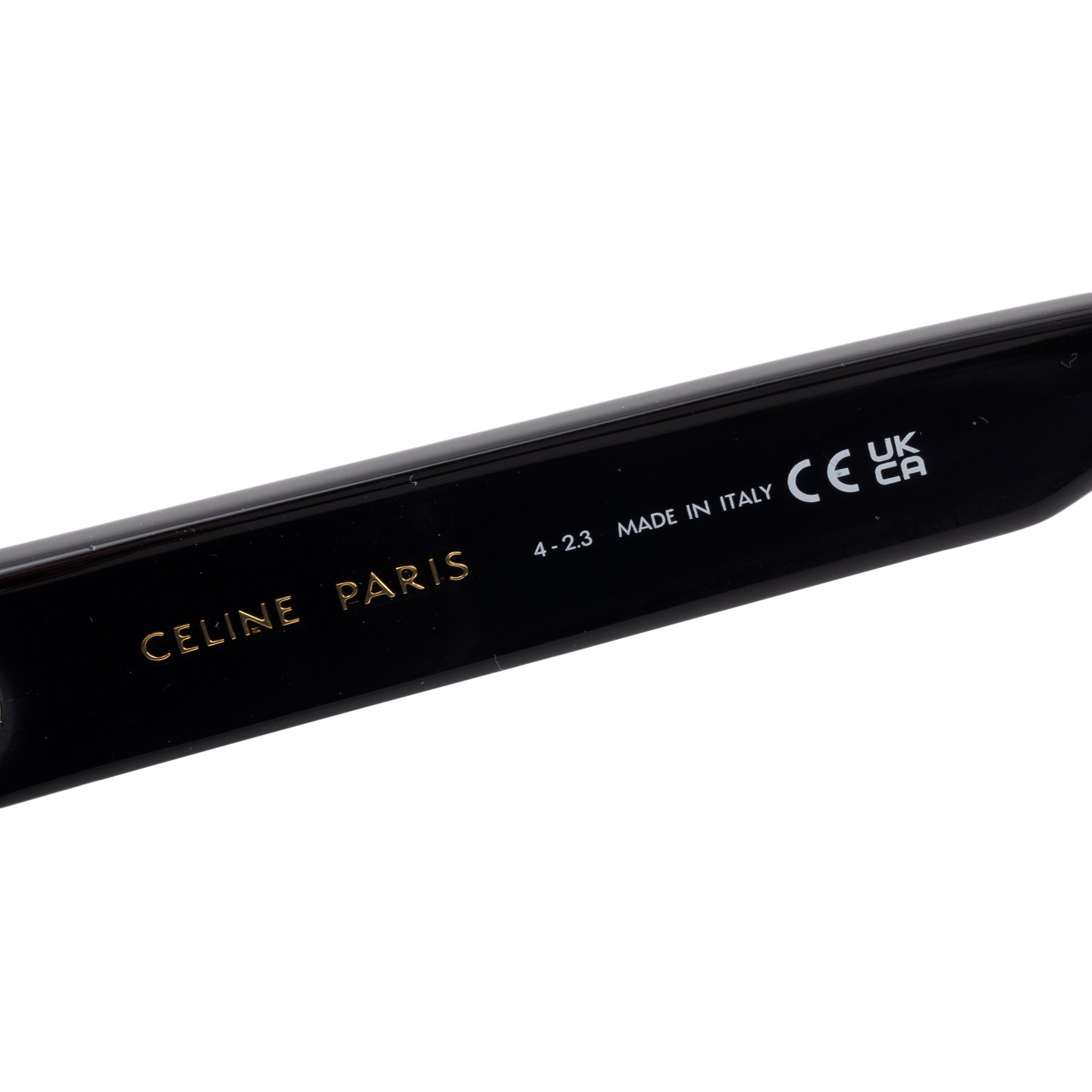 Celine CL40194U Black Acetate Triomphe 01 Oval Sunglasses w/ Case