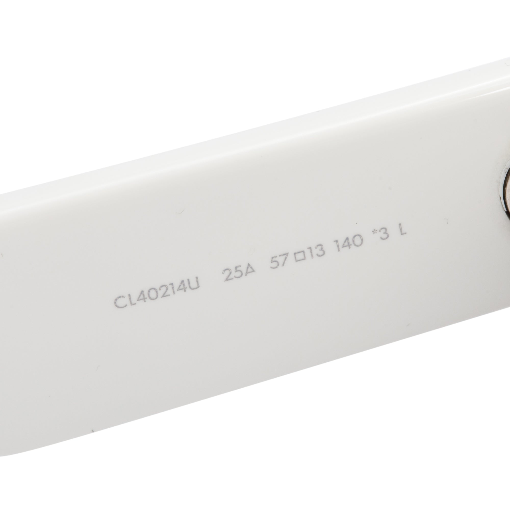 Celine CL40214U White Acetate Monochroms Square Sunglasses w/ Box & Case