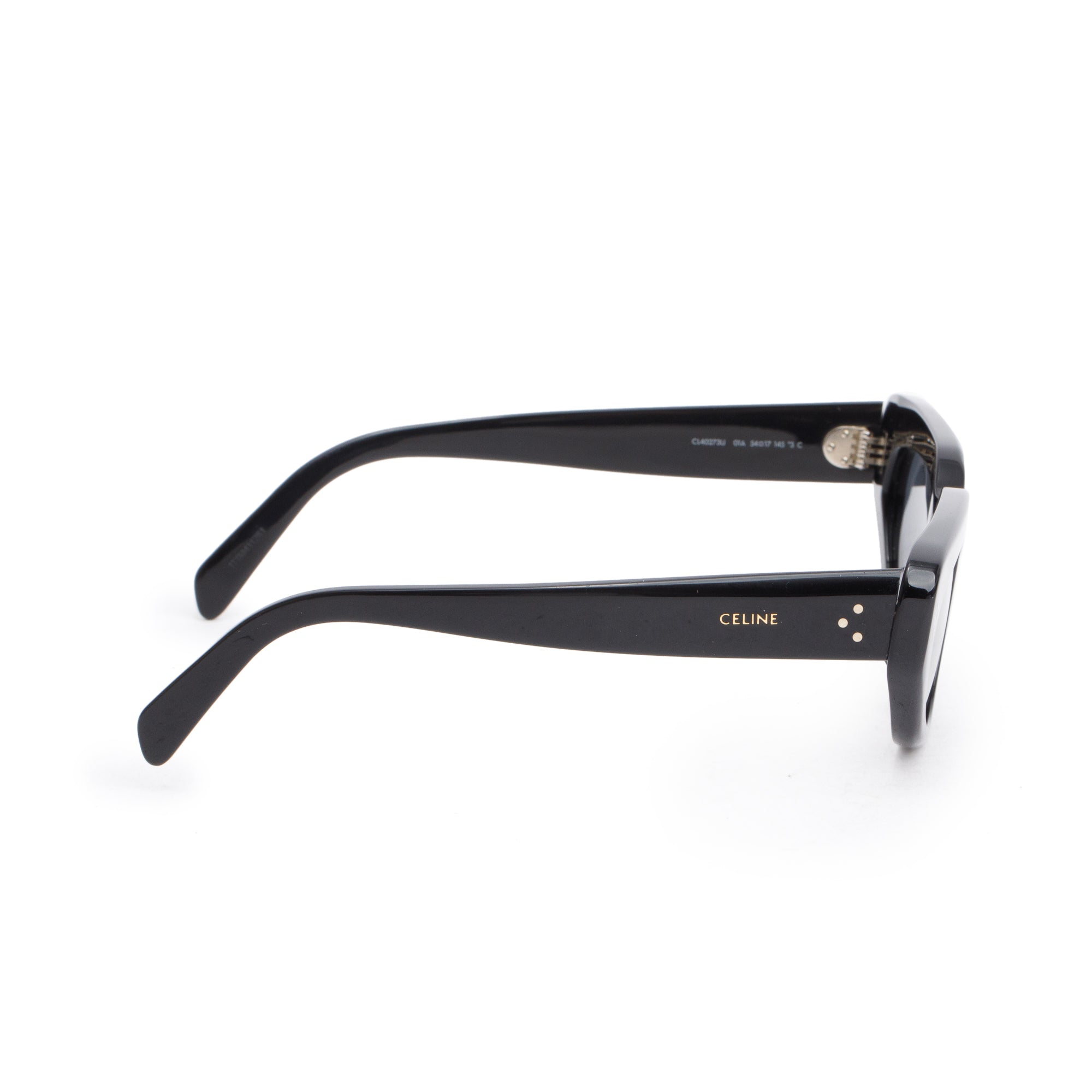 Celine CL40273U Black Acetate Bold 3 Dots Sunglasse