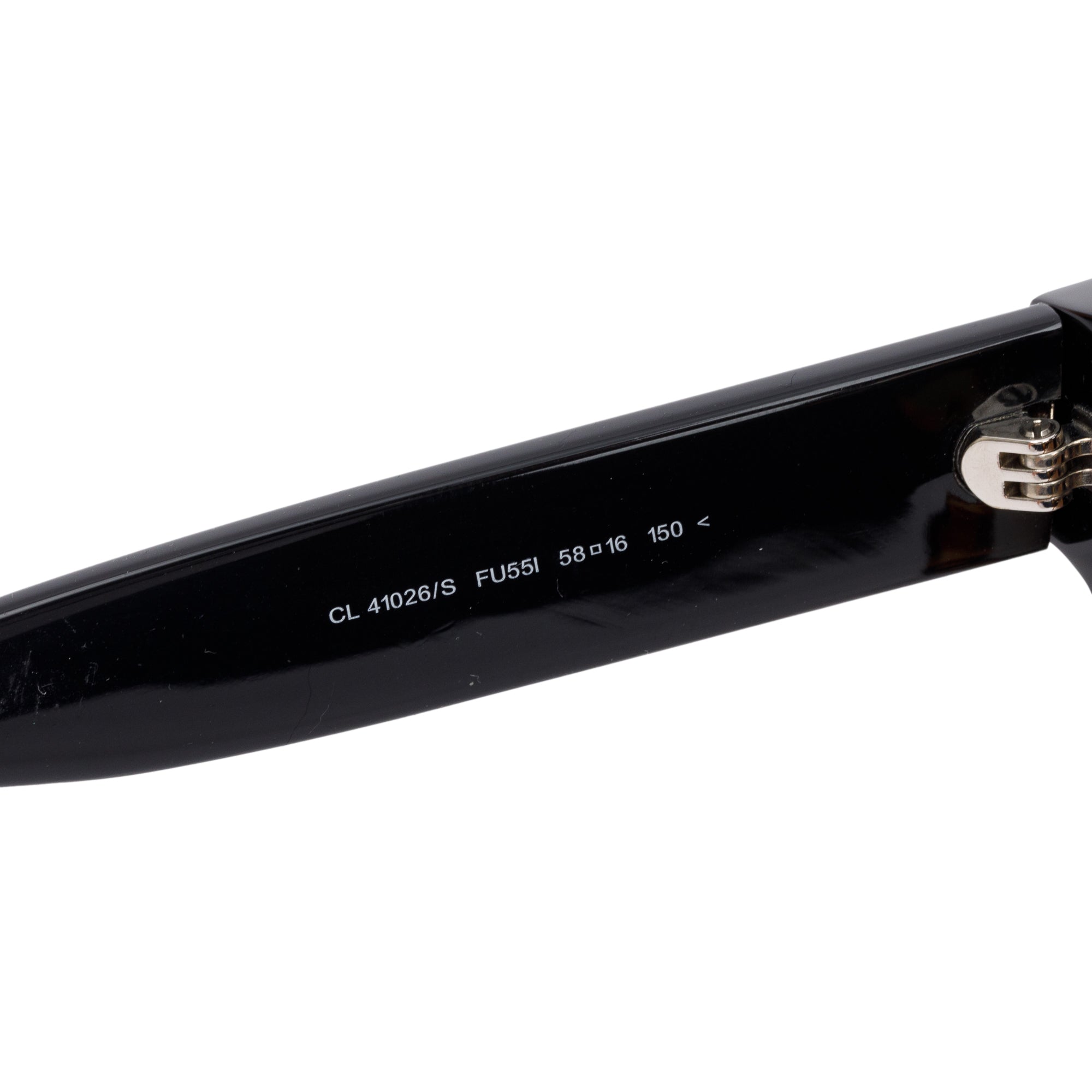 Celine CL41026/S Black & Havana Acetate Wayfarer Sunglasses w/ Case