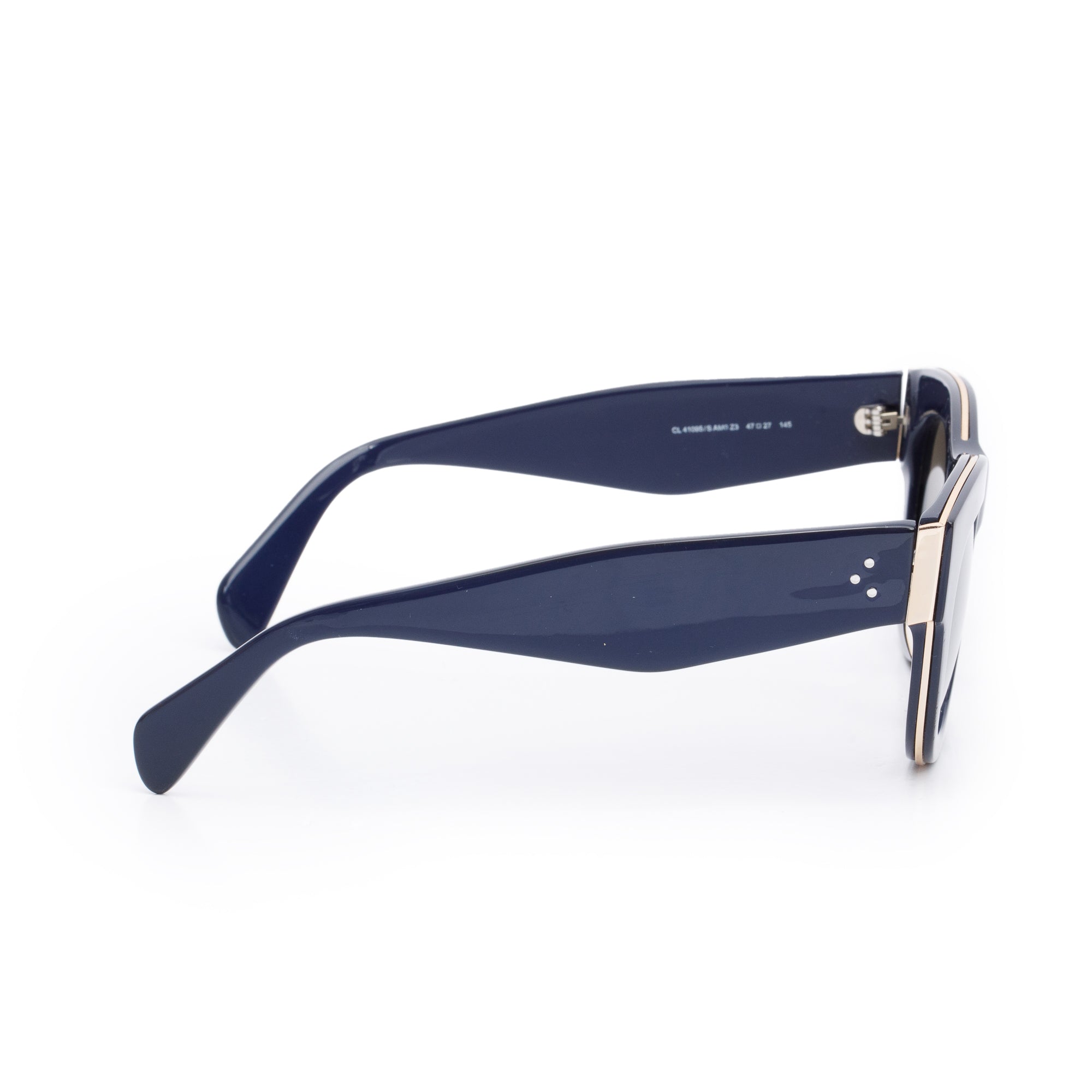 Celine CL41095/S Navy Acetate Round Sunglasses