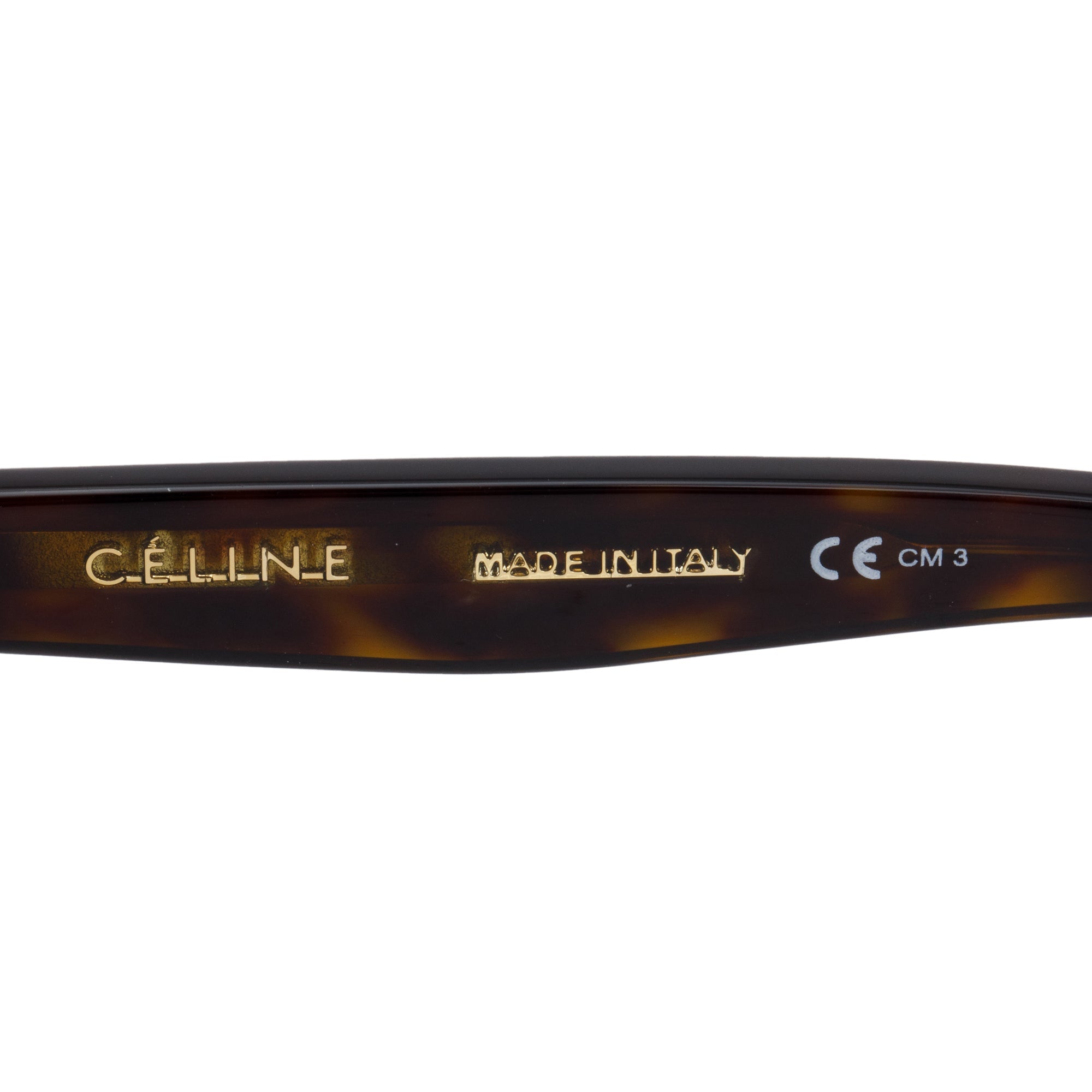 Celine CL41371/S Havana Acetate Round Wayfarer Sunglasses w/ Case