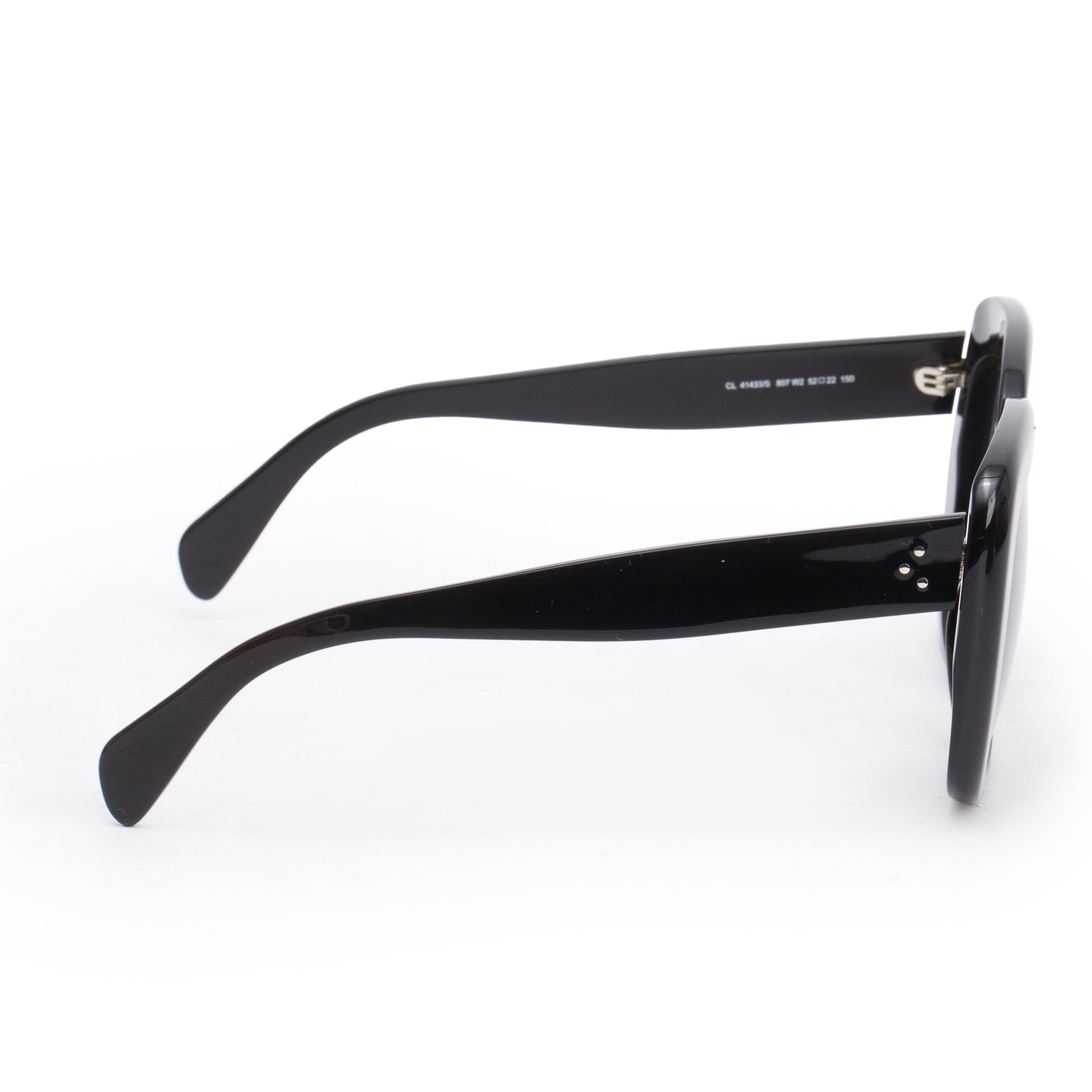 Celine CL41433/S Black Acetate Stella Sunglasses w/ Case