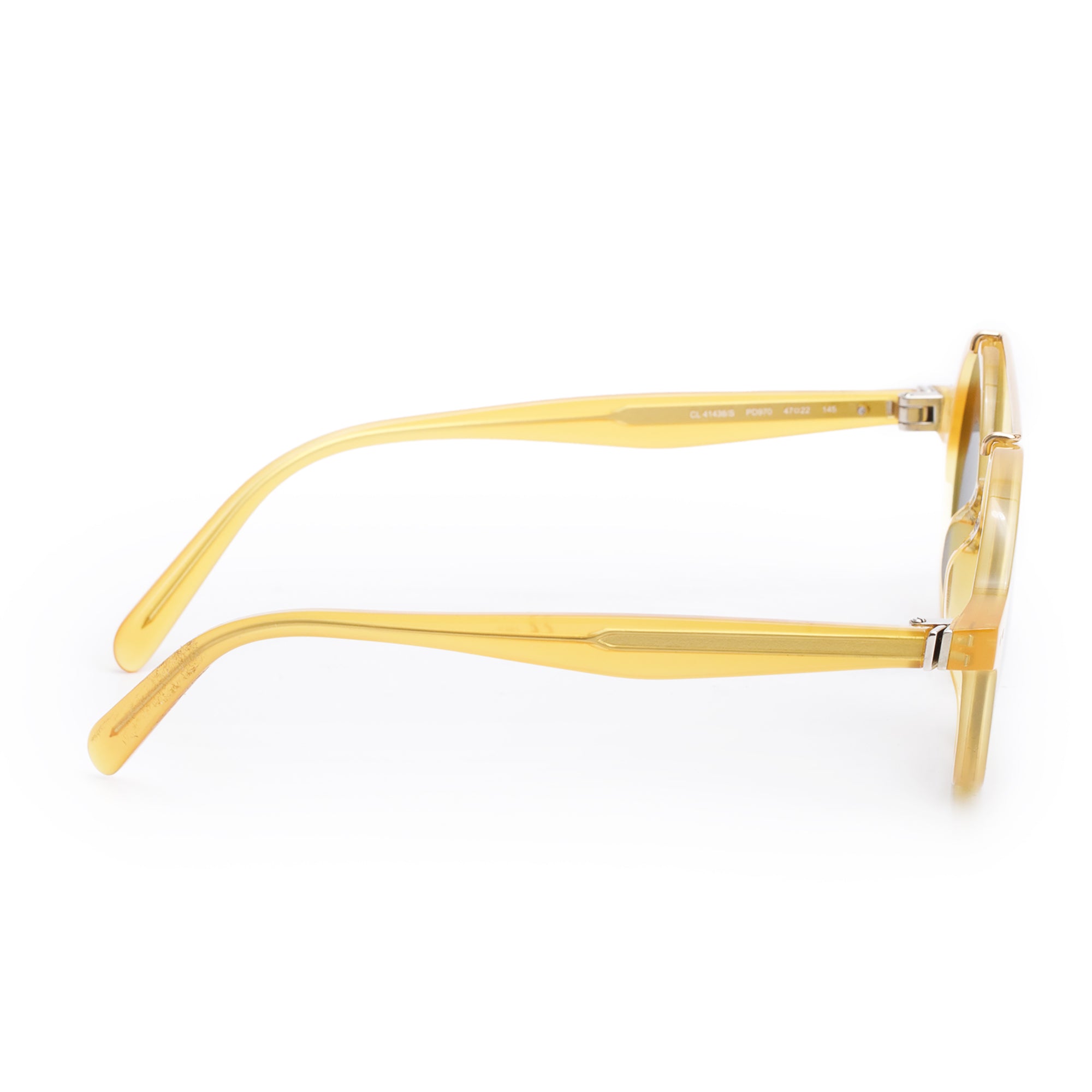 Celine CL41436/S Brown Acetate Thin Ella Round Sunglasses w/ Box & Case