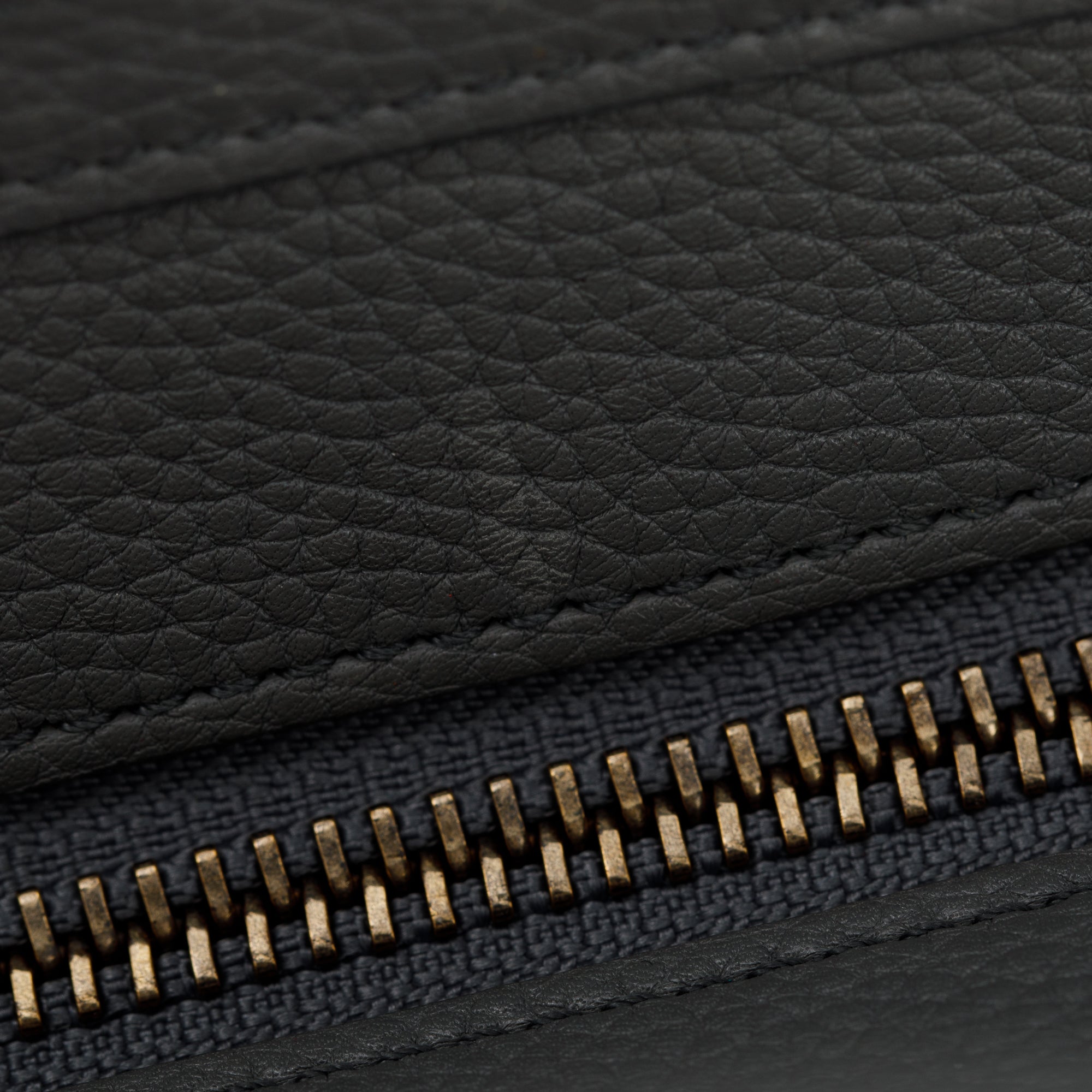 Celine Grey Calfskin Leather Nano Luggage Tote w/ Strap