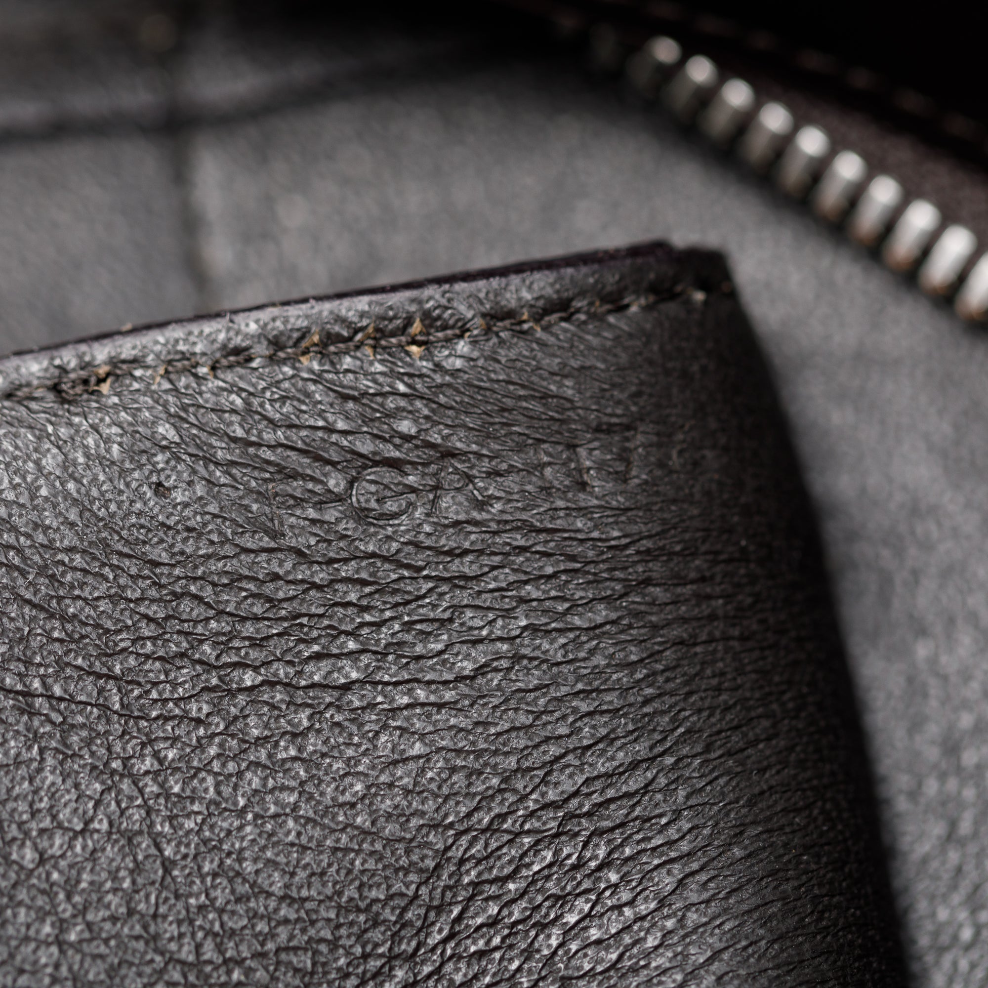 Celine Grey Smooth Calfskin Leather Mini Belt Bag