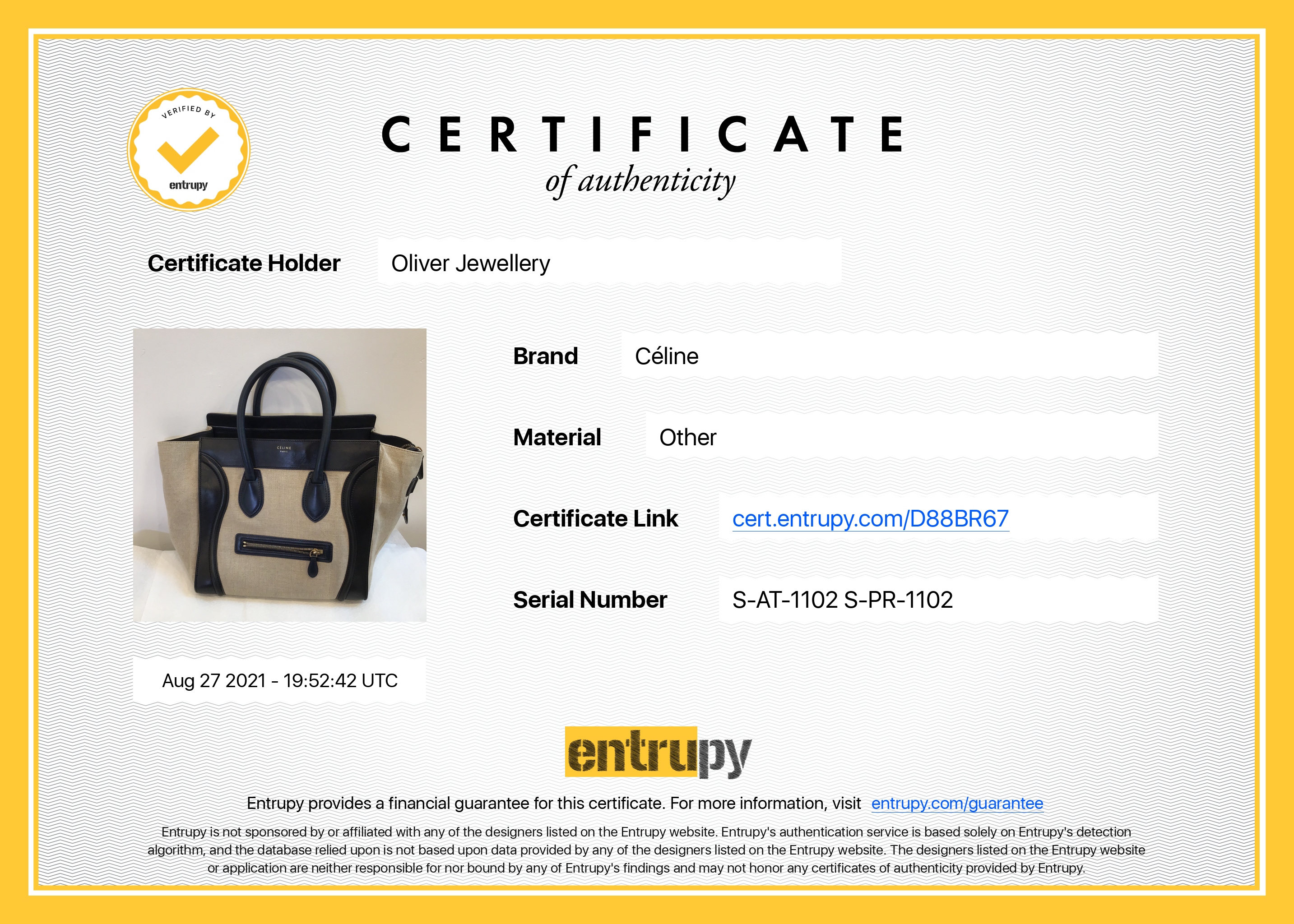 Celine Natural Canvas and Black & Navy Tricolour Calfskin Leather Mini Luggage Tote