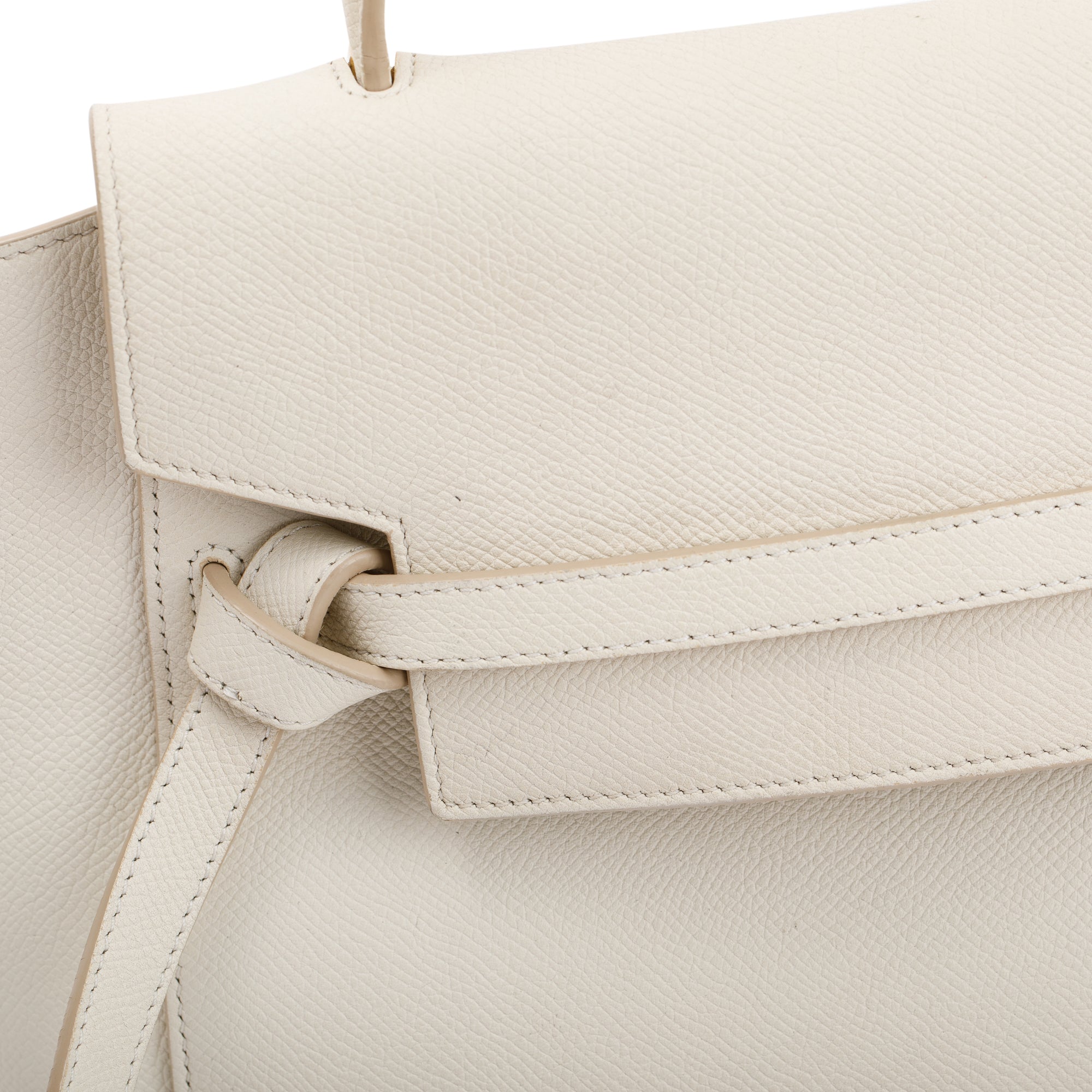 Celine Neutral Leather Micro Belt Bag w/ Strap