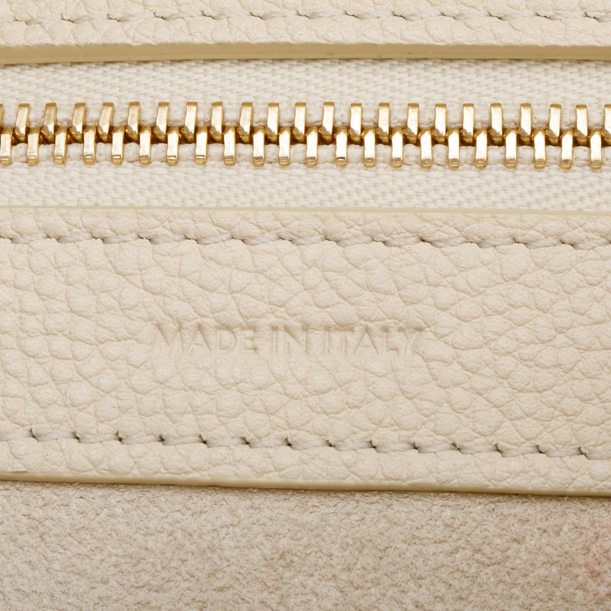 Celine Neutral Soft Grained Calfskin Small Cabas Phantom Tote