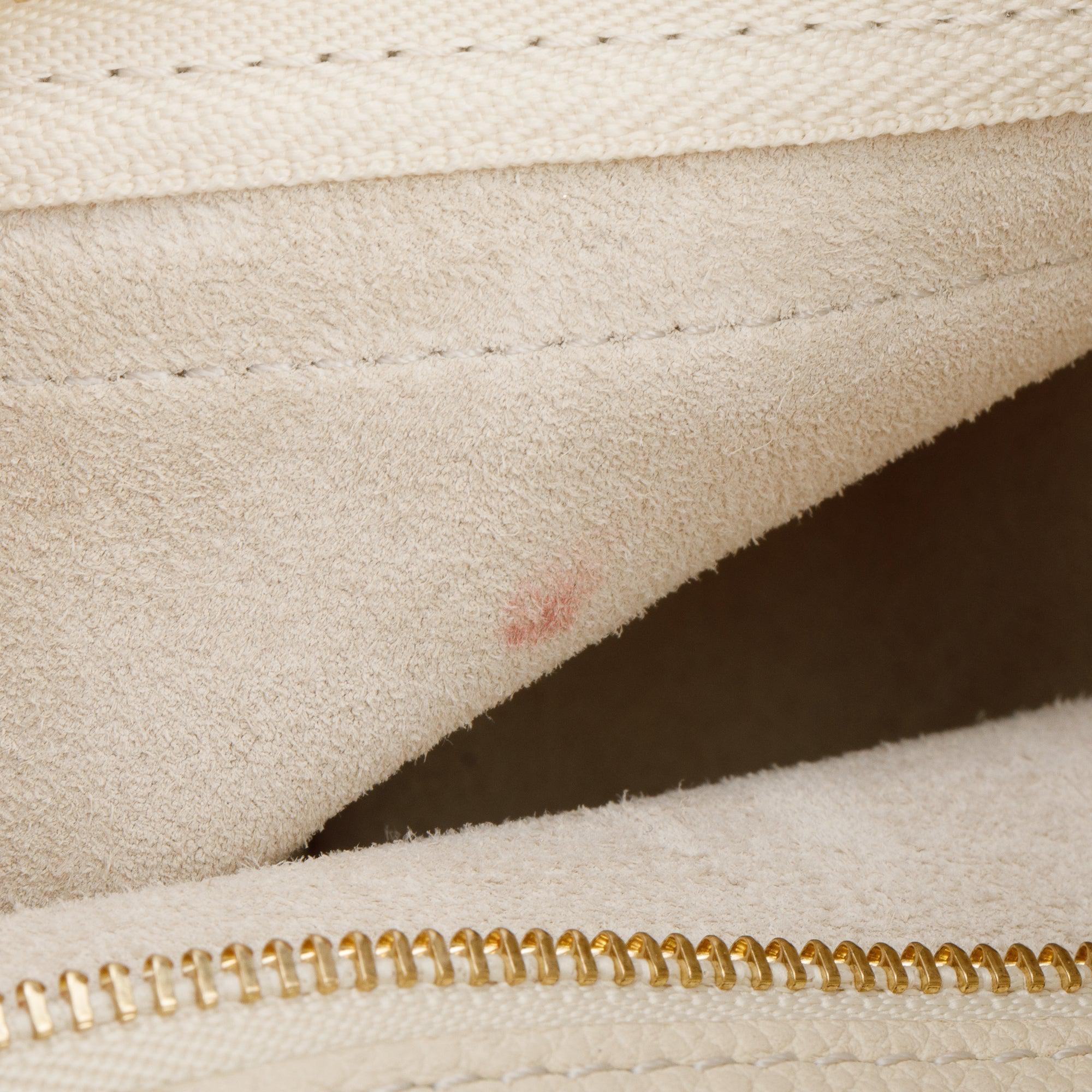 Celine Neutral Soft Grained Calfskin Small Cabas Phantom Tote