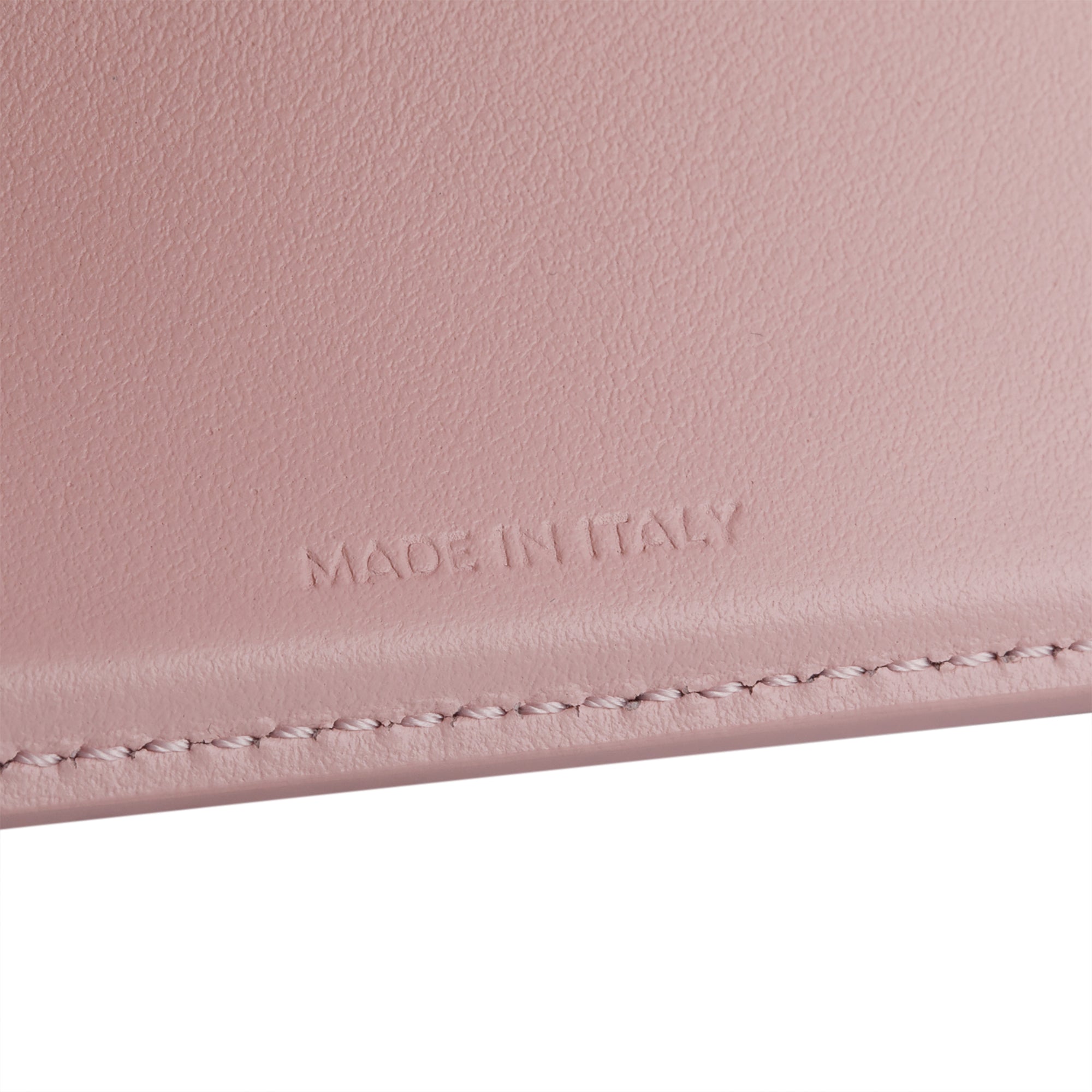 Celine Pink Shiny Calfskin Leather Triomphe Compact Wallet