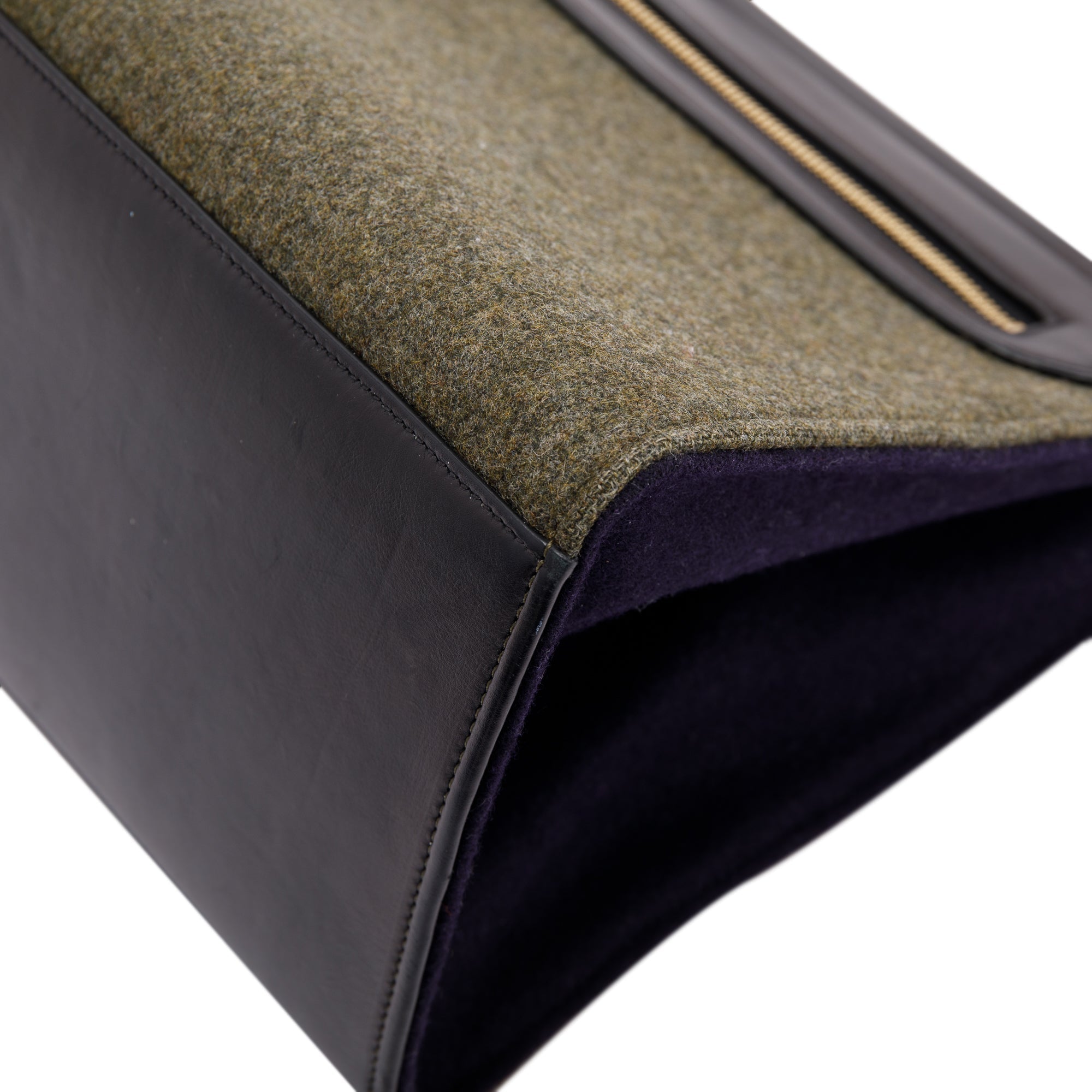 Celine Small Tricolour Wool Trapeze Bag