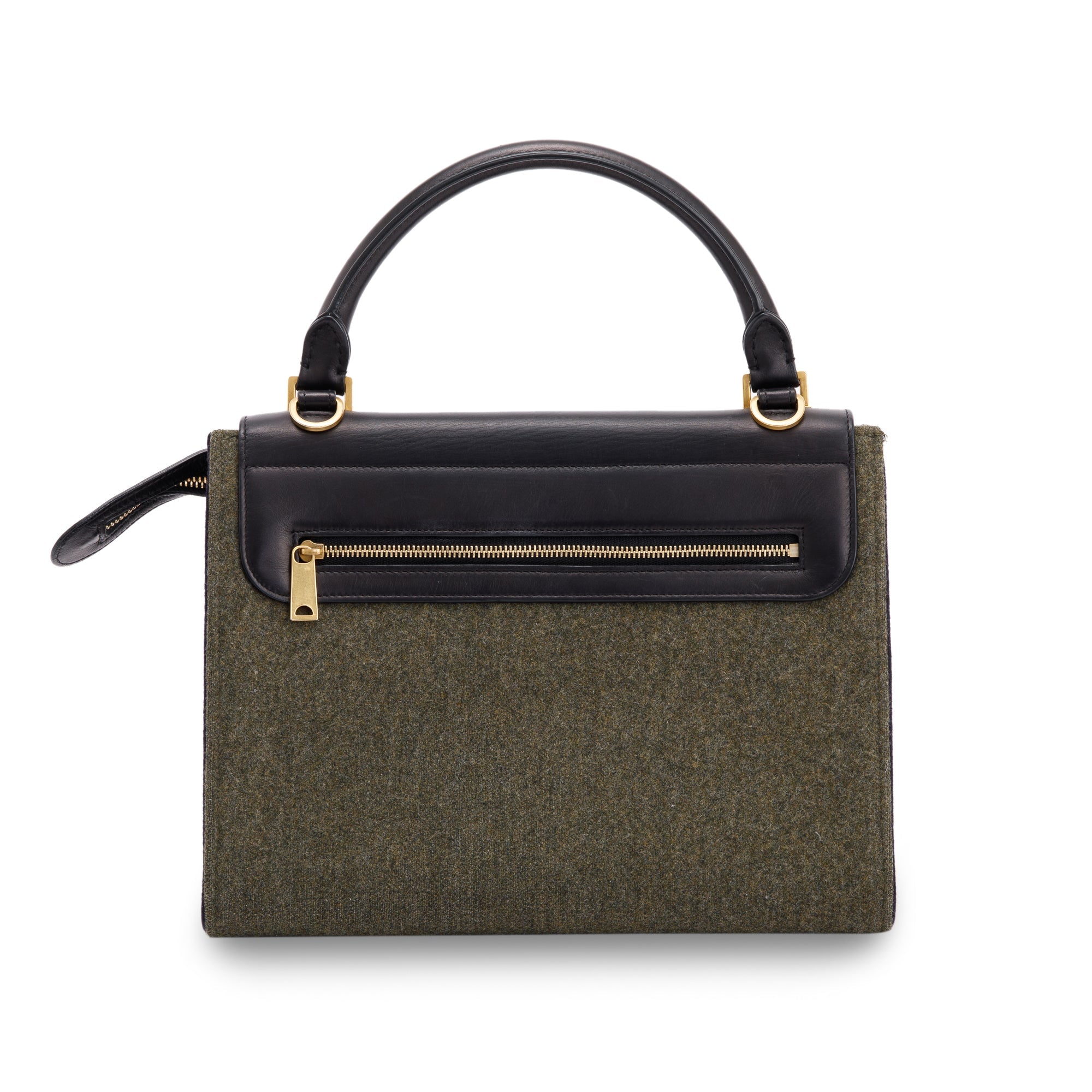 Celine Small Tricolour Wool Trapeze Bag