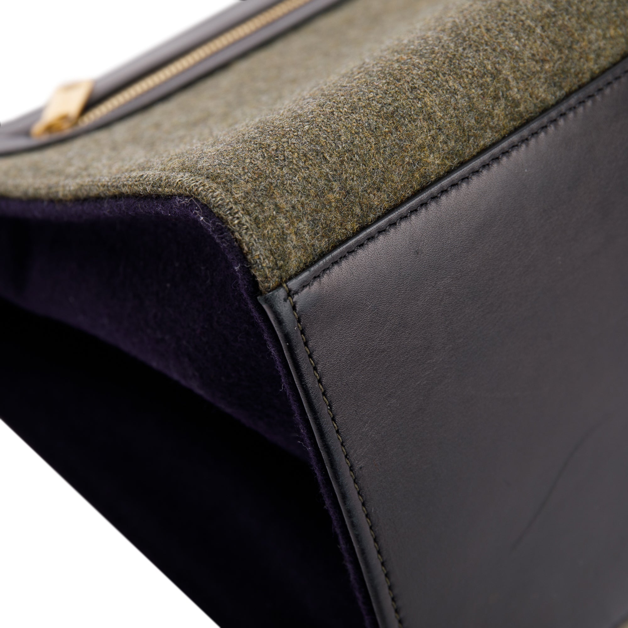 Celine Small Tricolour Wool Trapeze Bag