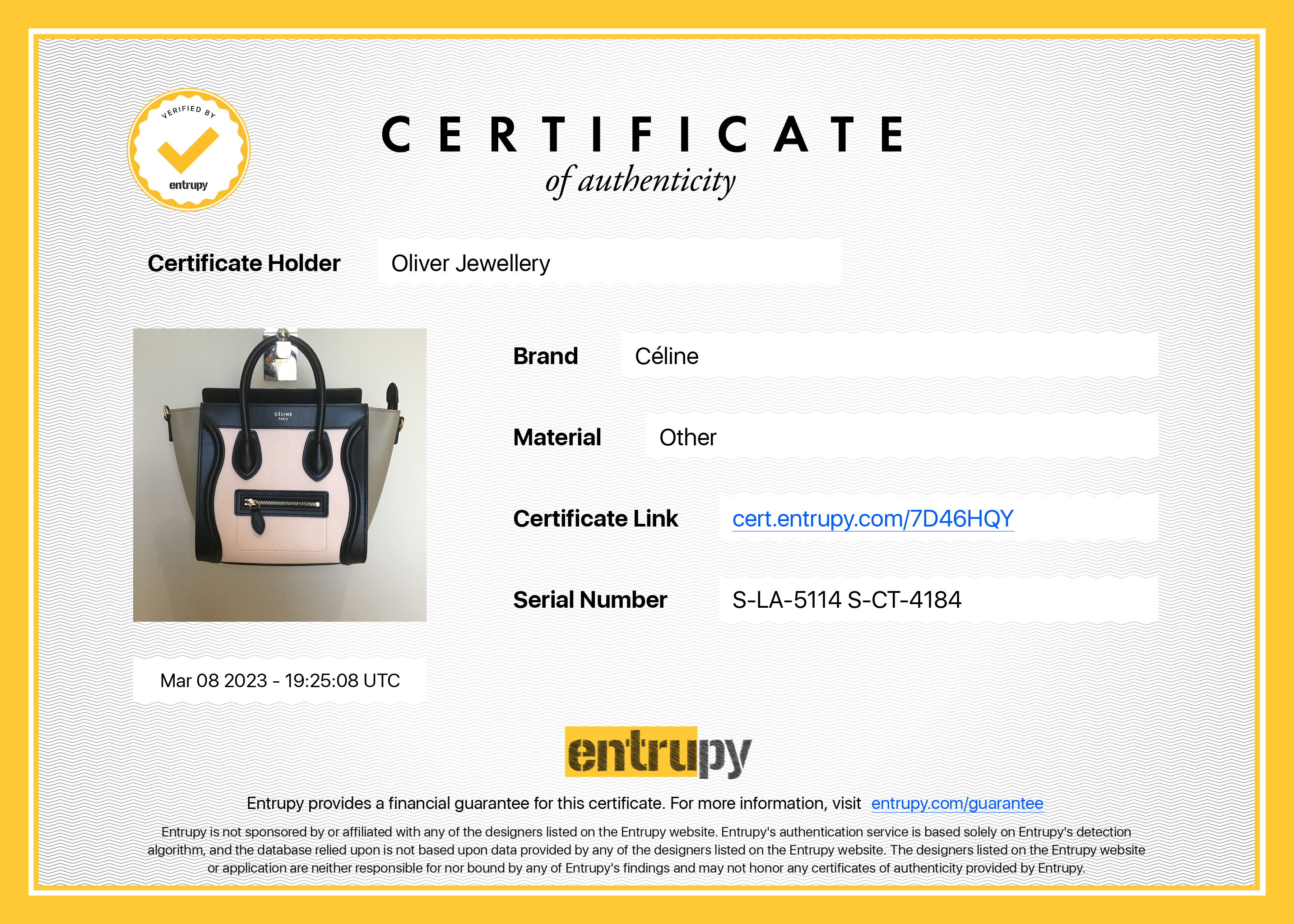 Celine Tricolour Nano Luggage Tote w/ Strap