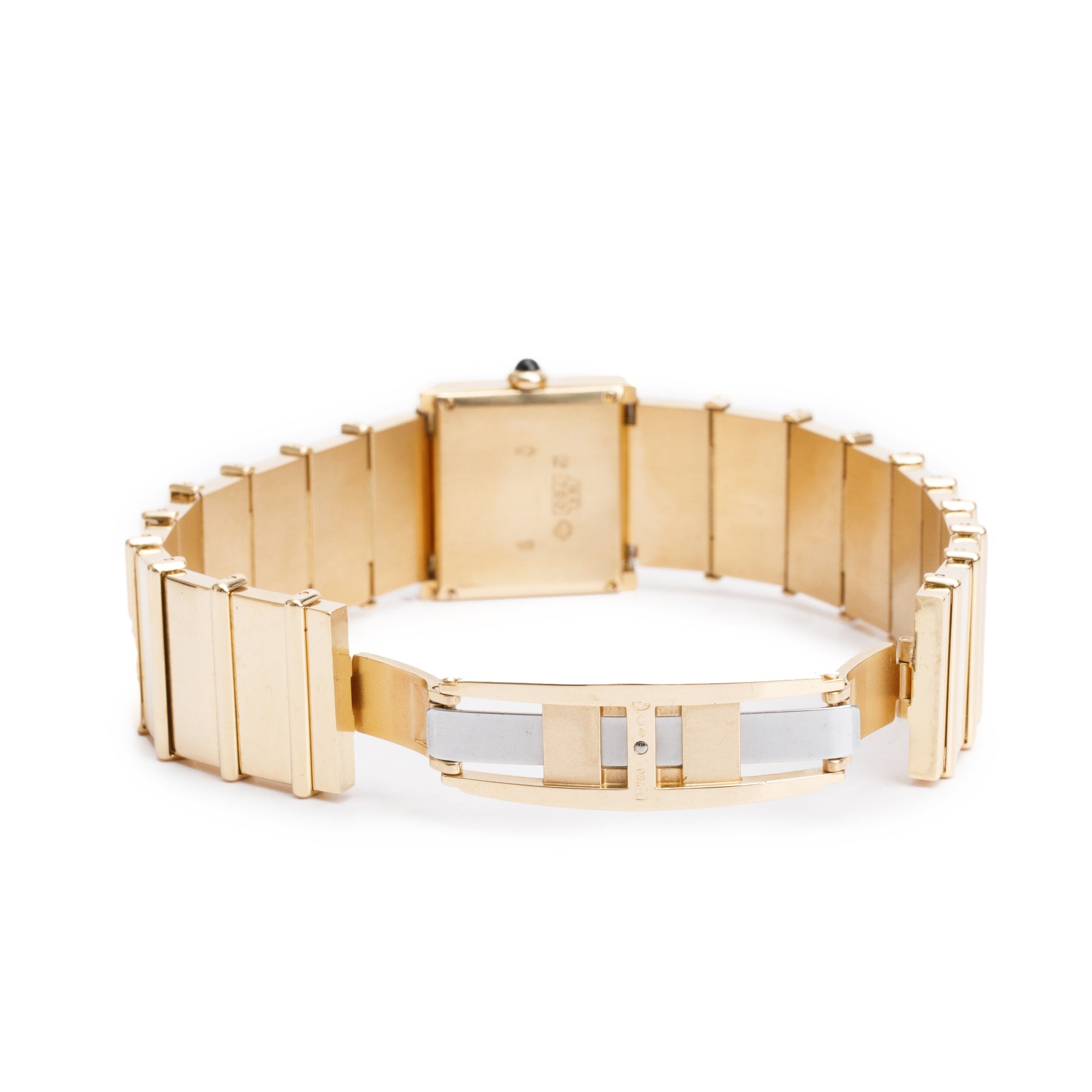 Chanel 18k Yellow Gold Diamond Bezel Mademoiselle Watch