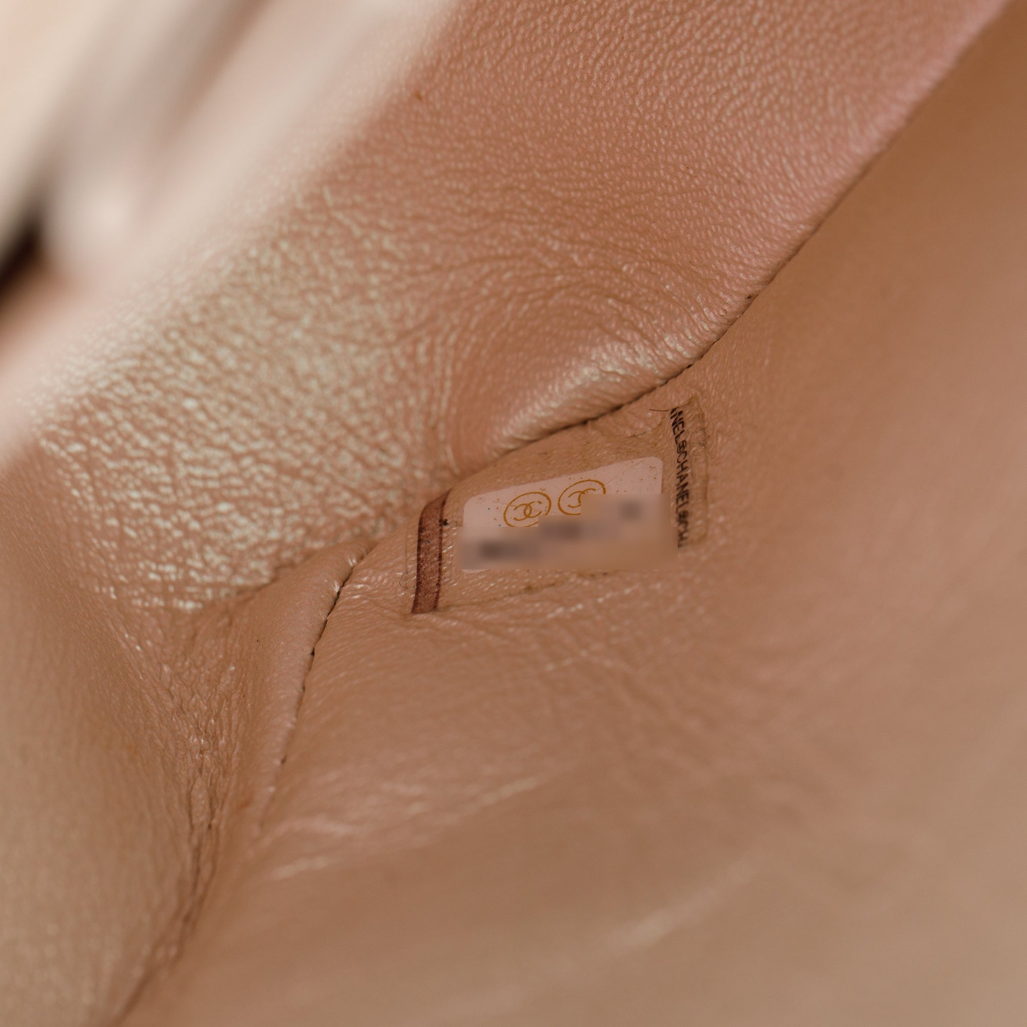 Chanel 2020 Beige Iridescent Calfskin Leather Classic Medium Double Flap Bag