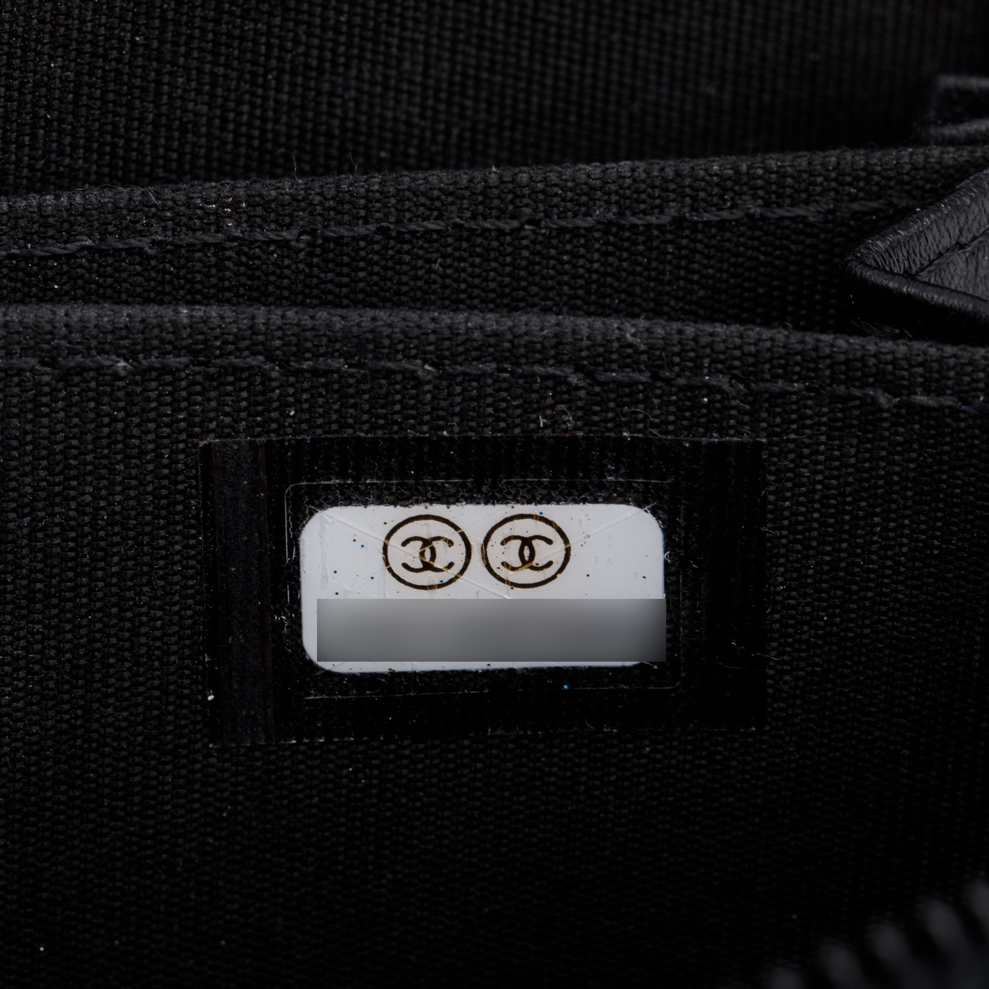 Chanel 2020 Black Caviar Leather Zip Around Boy Coin Purse w/ Box, Receipt & Authenticity Card