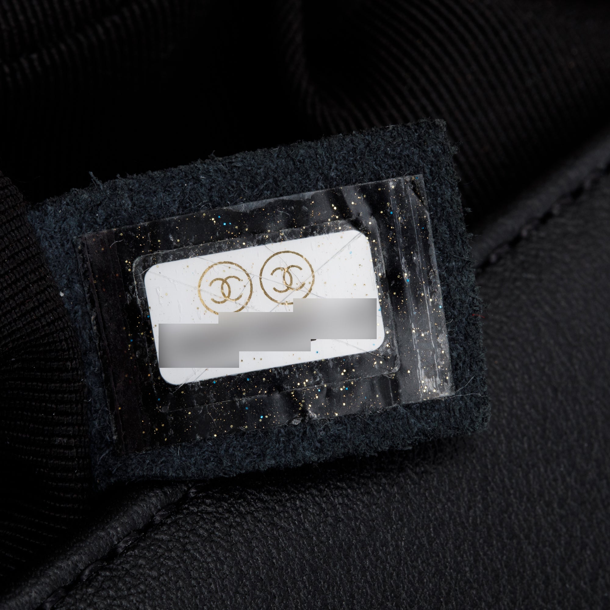 Chanel 2020 Black Chevron Quilted Lambskin Leather Medium Boy Bag w/ Box, Receipt & Authenticity Card