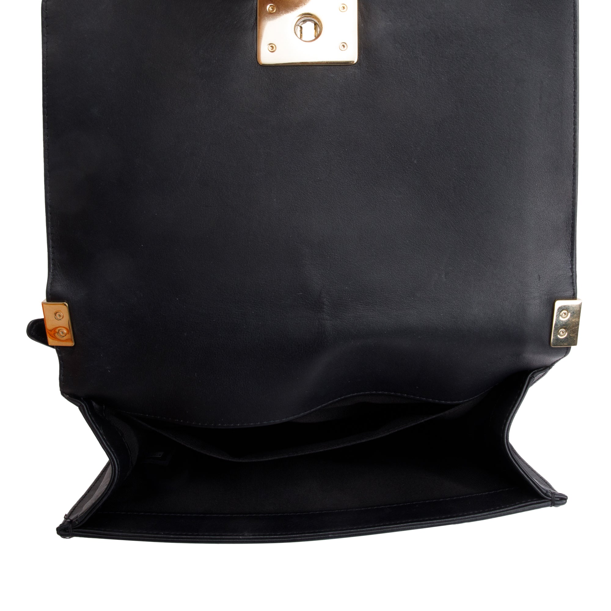 Chanel 2020 Black Chevron Quilted Lambskin Leather Medium Boy Bag w/ Box, Receipt & Authenticity Card