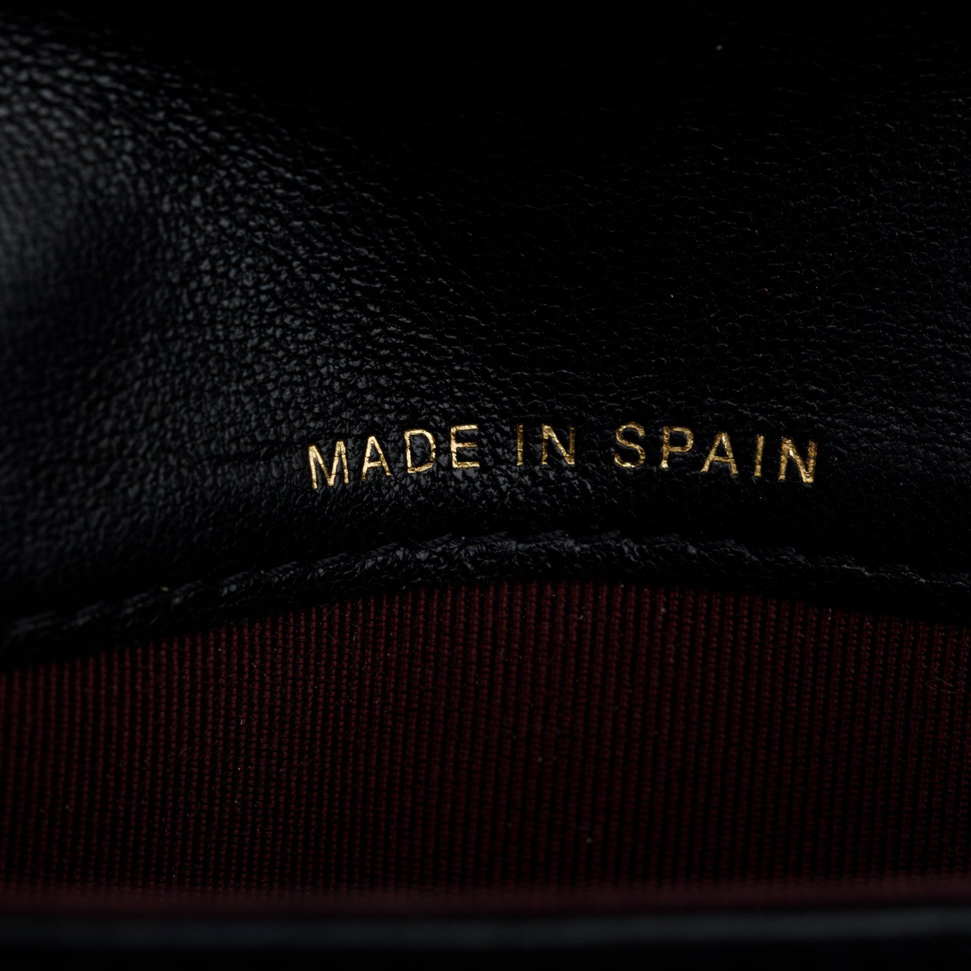 Chanel 2020 Black Lambskin Leather Classic Flap Card Holder w/ Authenticity Card