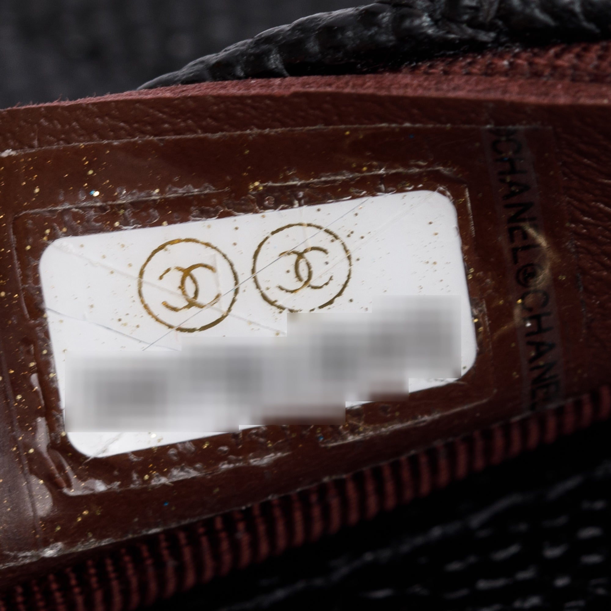 Chanel 2020 Black Quilted Caviar Leather Mini Chain Belt Bag w/ Box