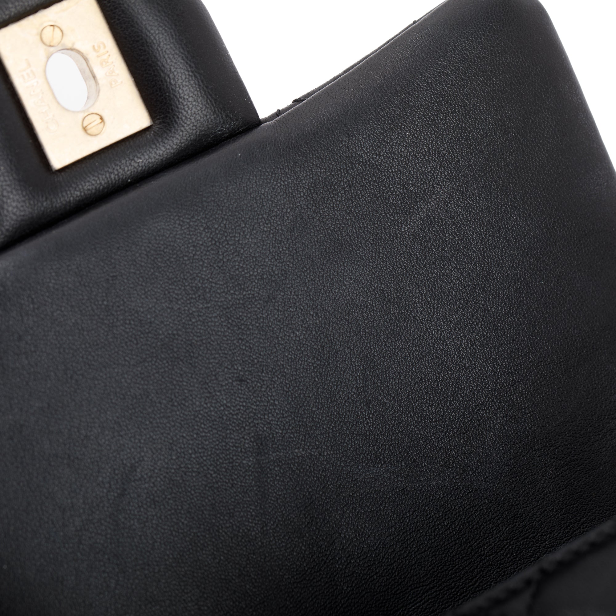 Chanel 2020 Black Quilted Lambskin Pearl Crush Square Mini Flap Bag w/ Authenticity Card