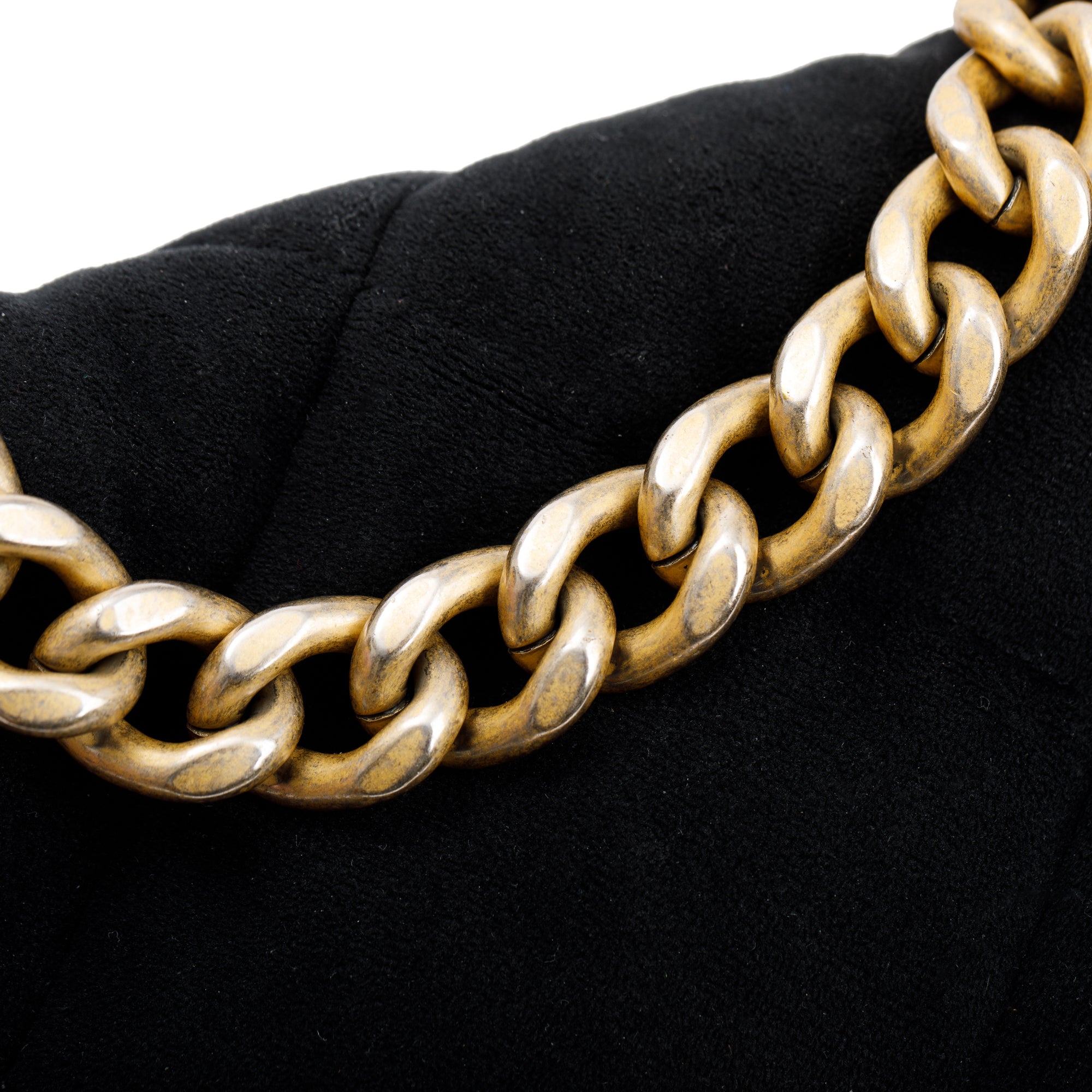 Chanel 2020 Black Velvet Medium 19 Flap Bag w/ Box & Authenticity Card