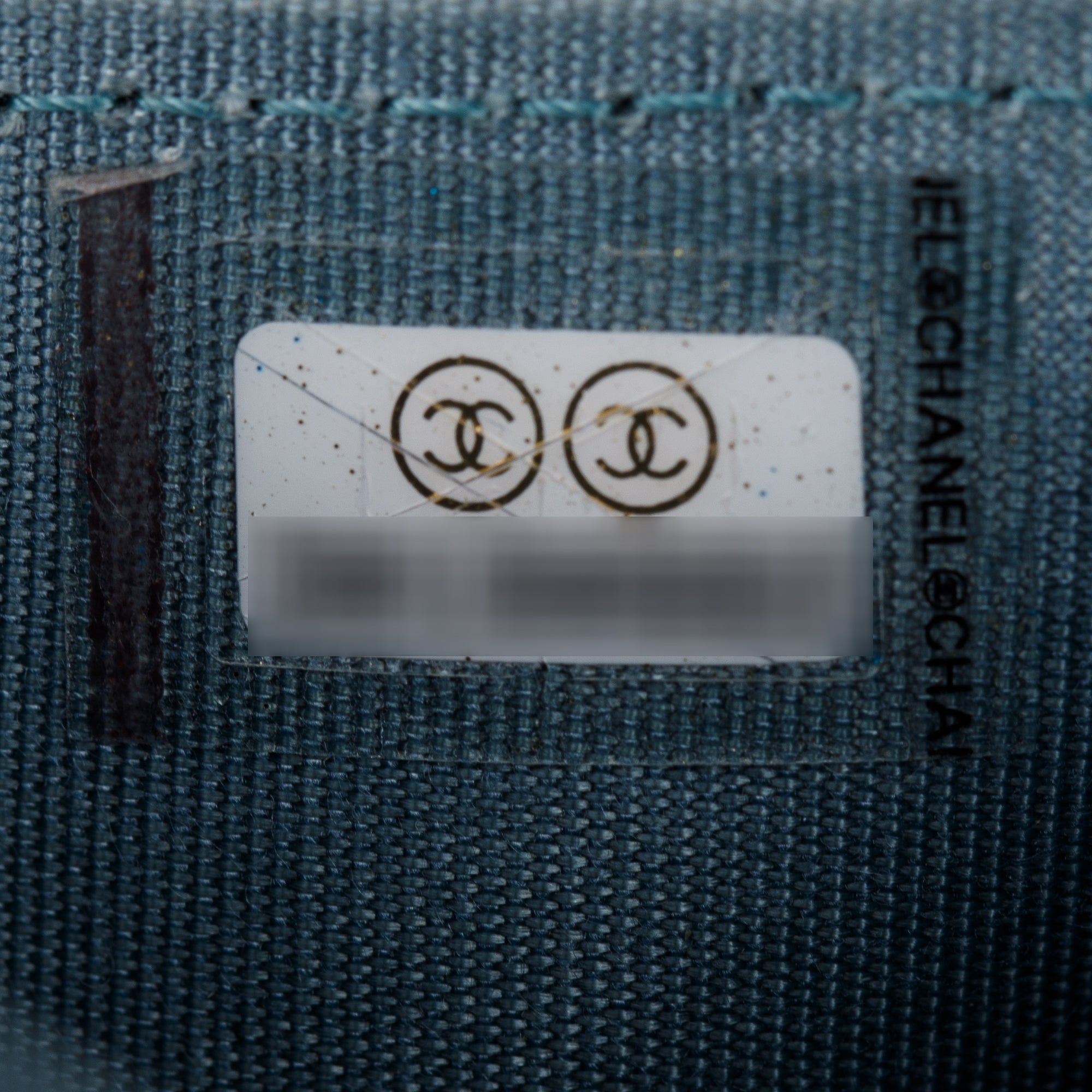 Chanel 2020 Blue Metallic Lambskin Boy Flap Card Holder w/ Box & Authenticity Card