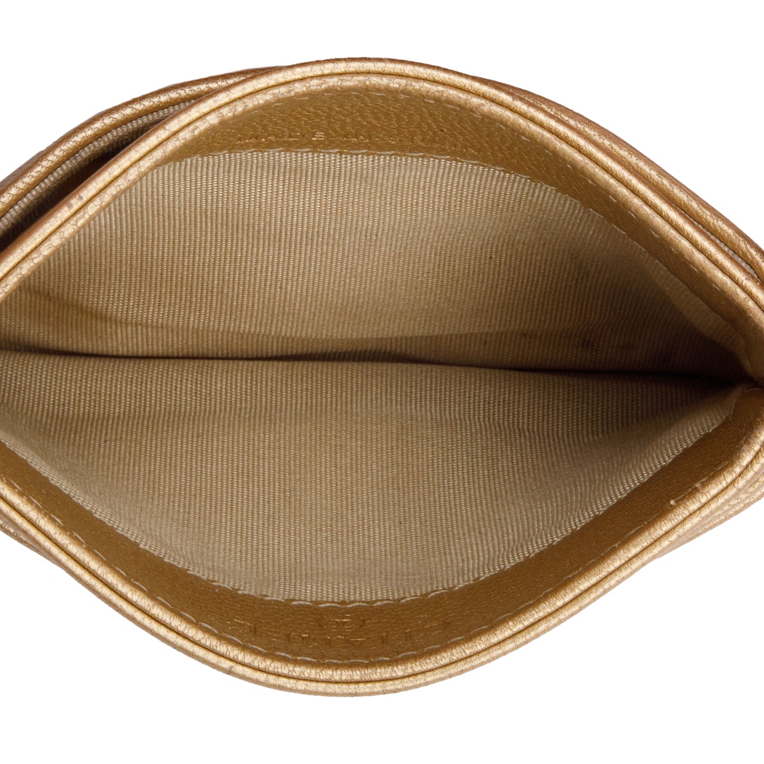 Chanel 2020 Gold Iridescent Lambskin Leather 19 Card Holder