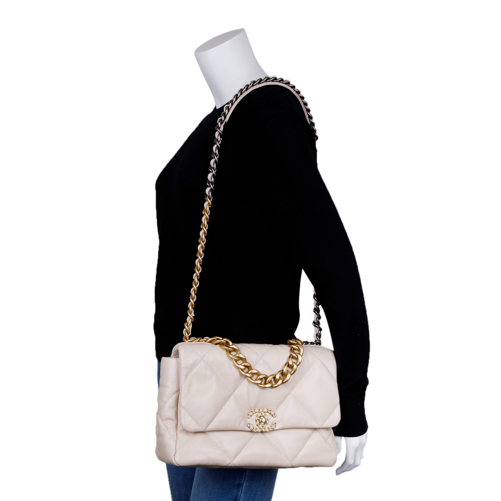 Chanel 2020 Large 19 Flap Bag w/ Authenticity Card