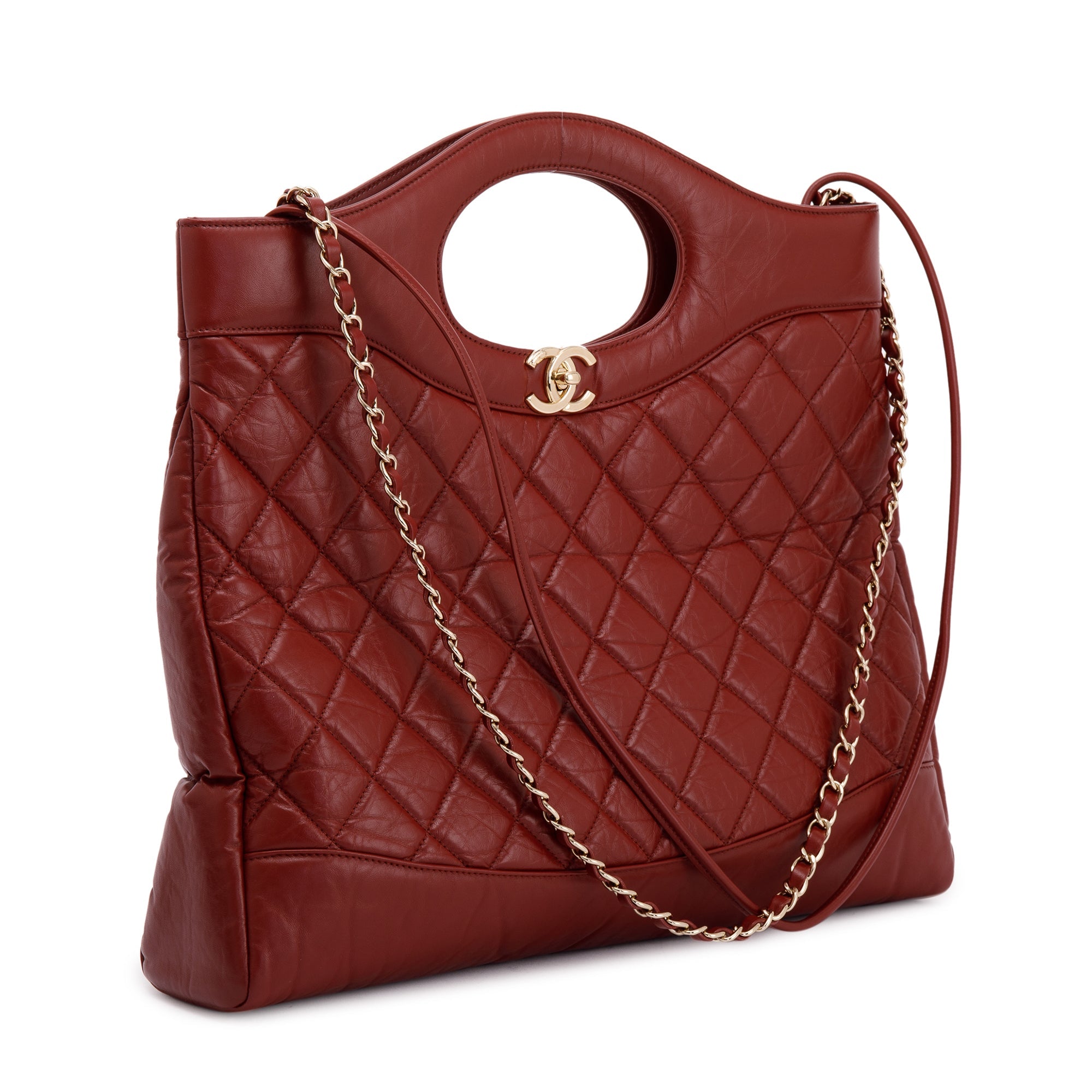 Chanel 2020 Large Quilted 31 Shopping Tote w/ Authenticity Card