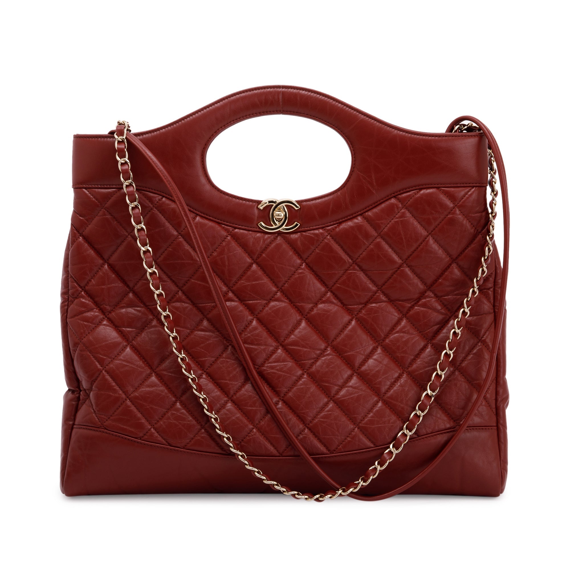 Chanel 2020 Large Quilted 31 Shopping Tote w/ Authenticity Card