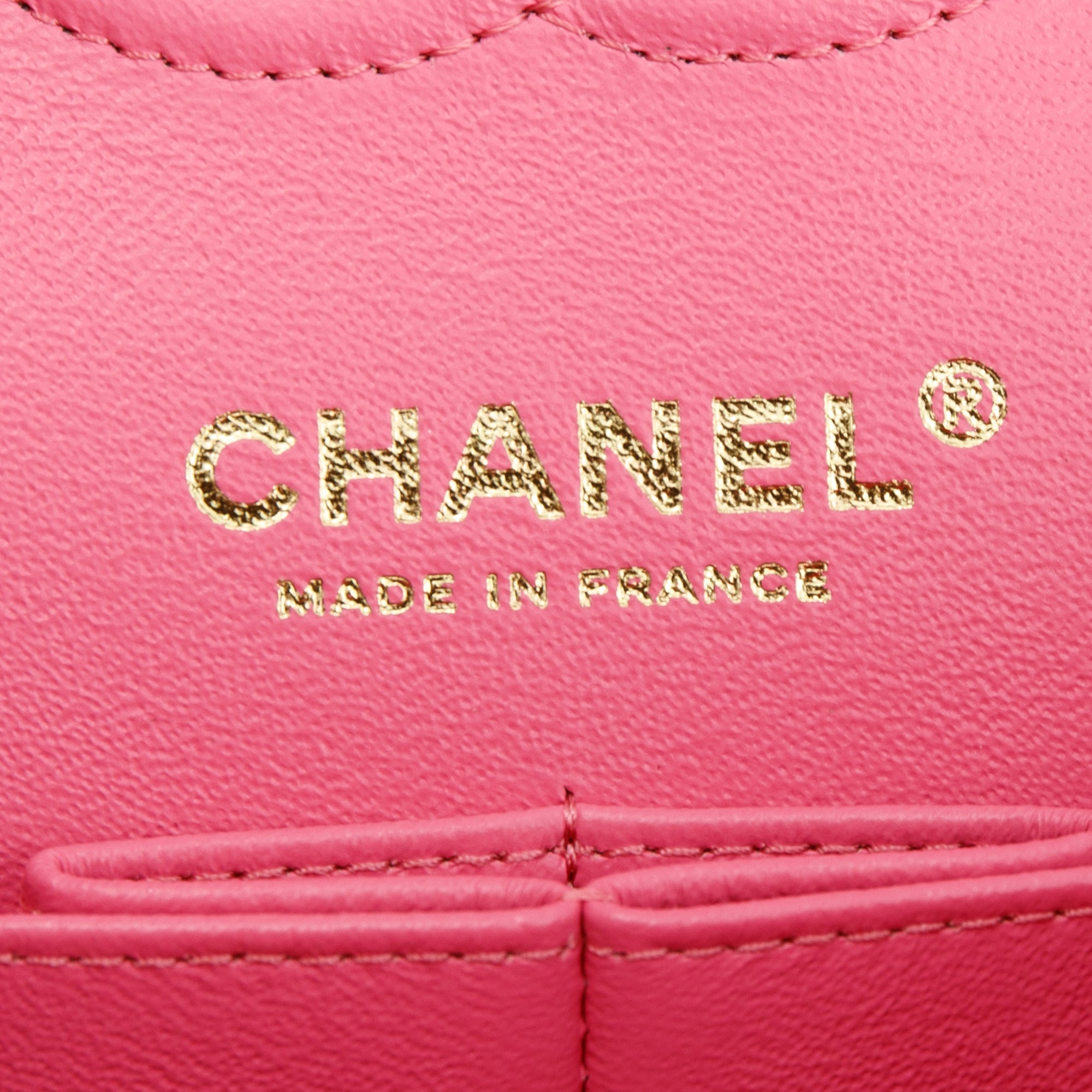 Chanel 2020 Pink Caviar Small Classic Double Flap Bag w/ Box & Authenticity Card