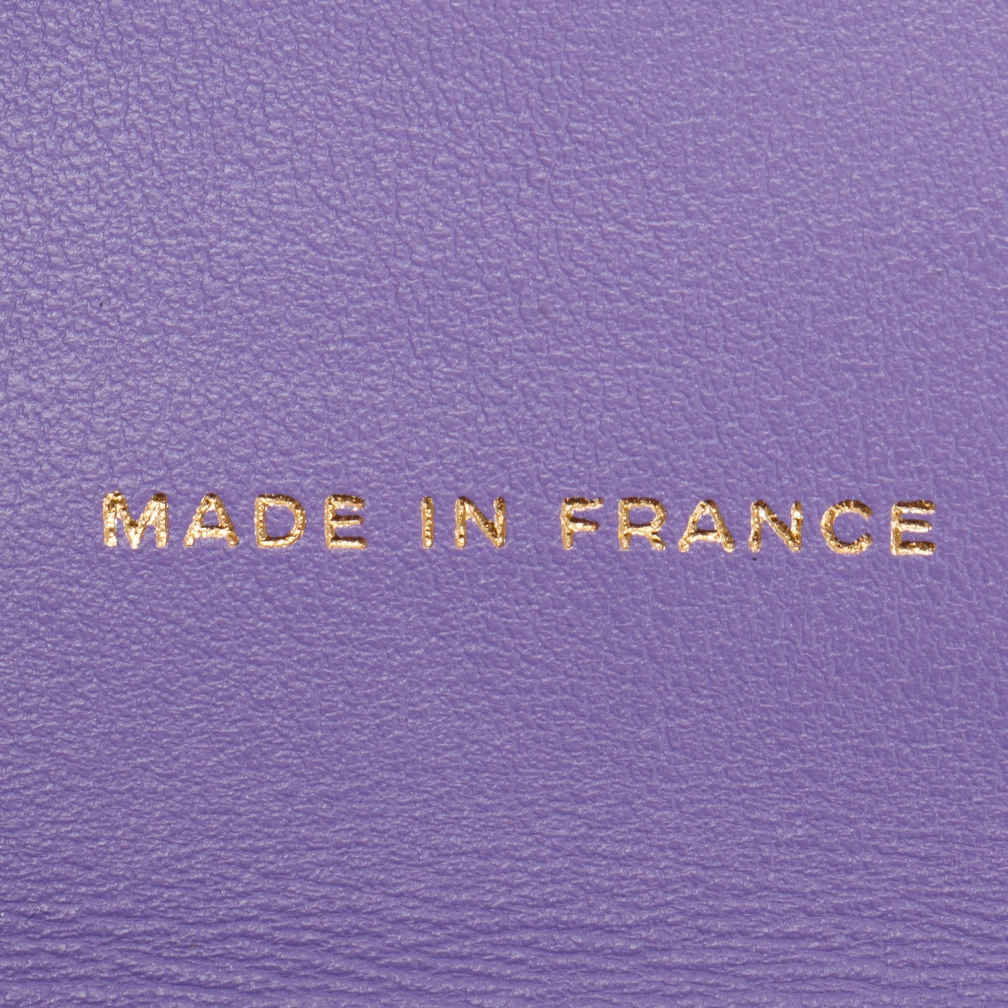 Chanel 2020 Purple Caviar Compact Wallet w/ Box & Authenticity Card