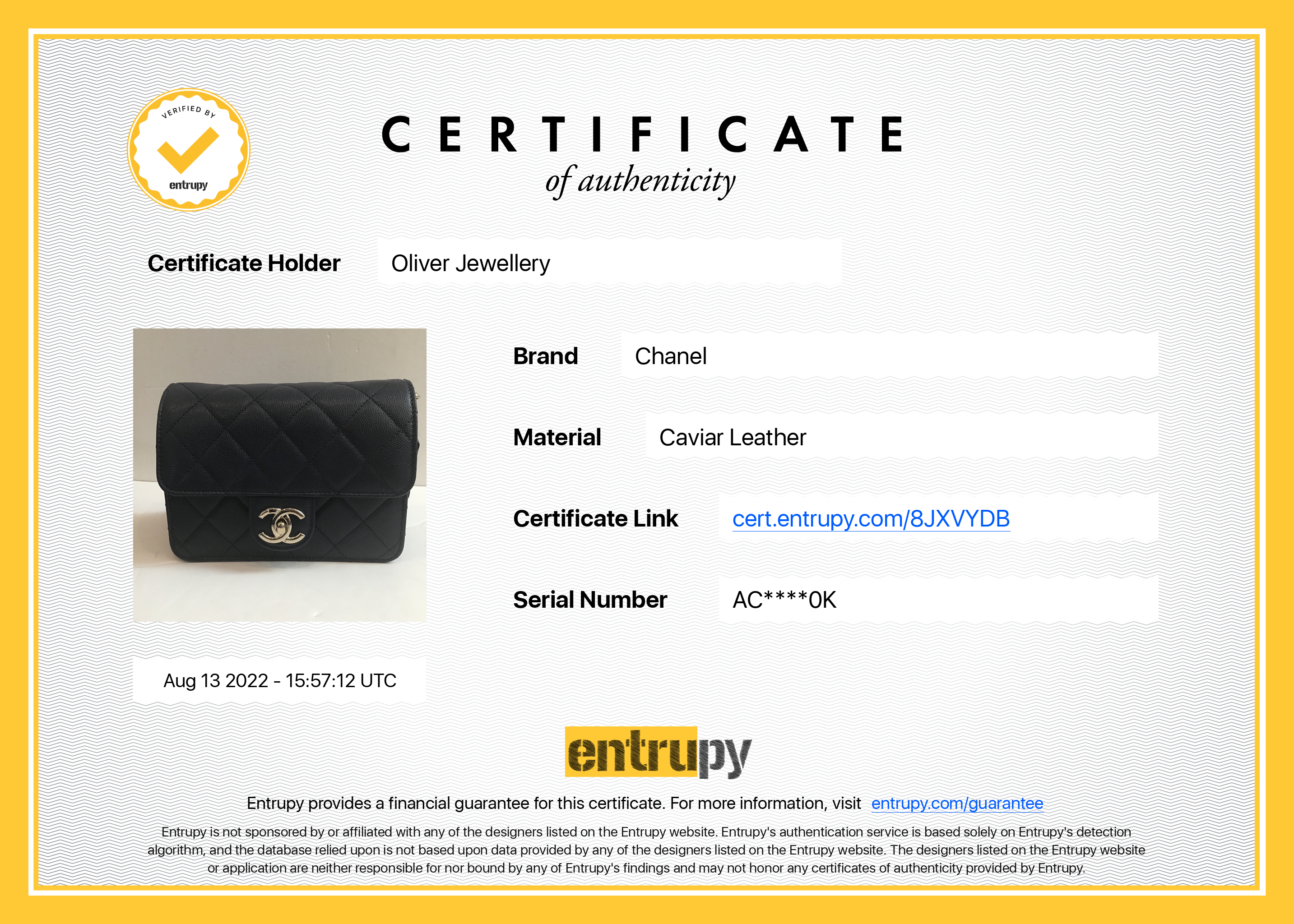 Chanel 2021 Navy Like A Wallet Flap Bag w/ Box